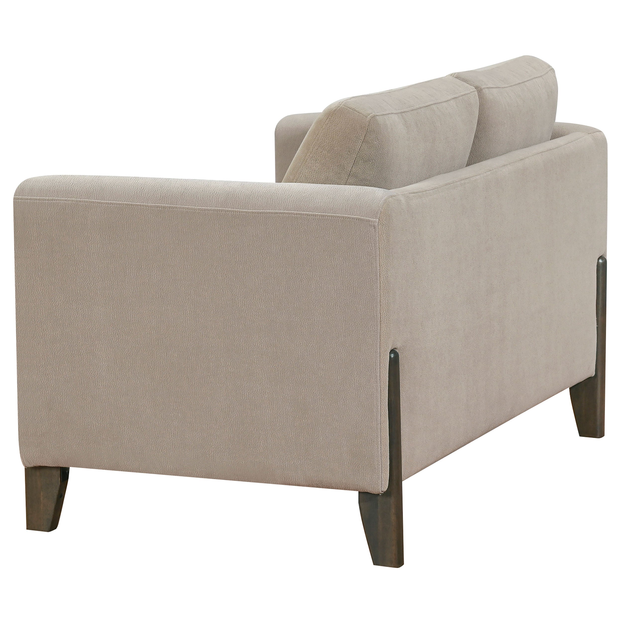 Islington Upholstered Panel Arm Sofa Set Taupe