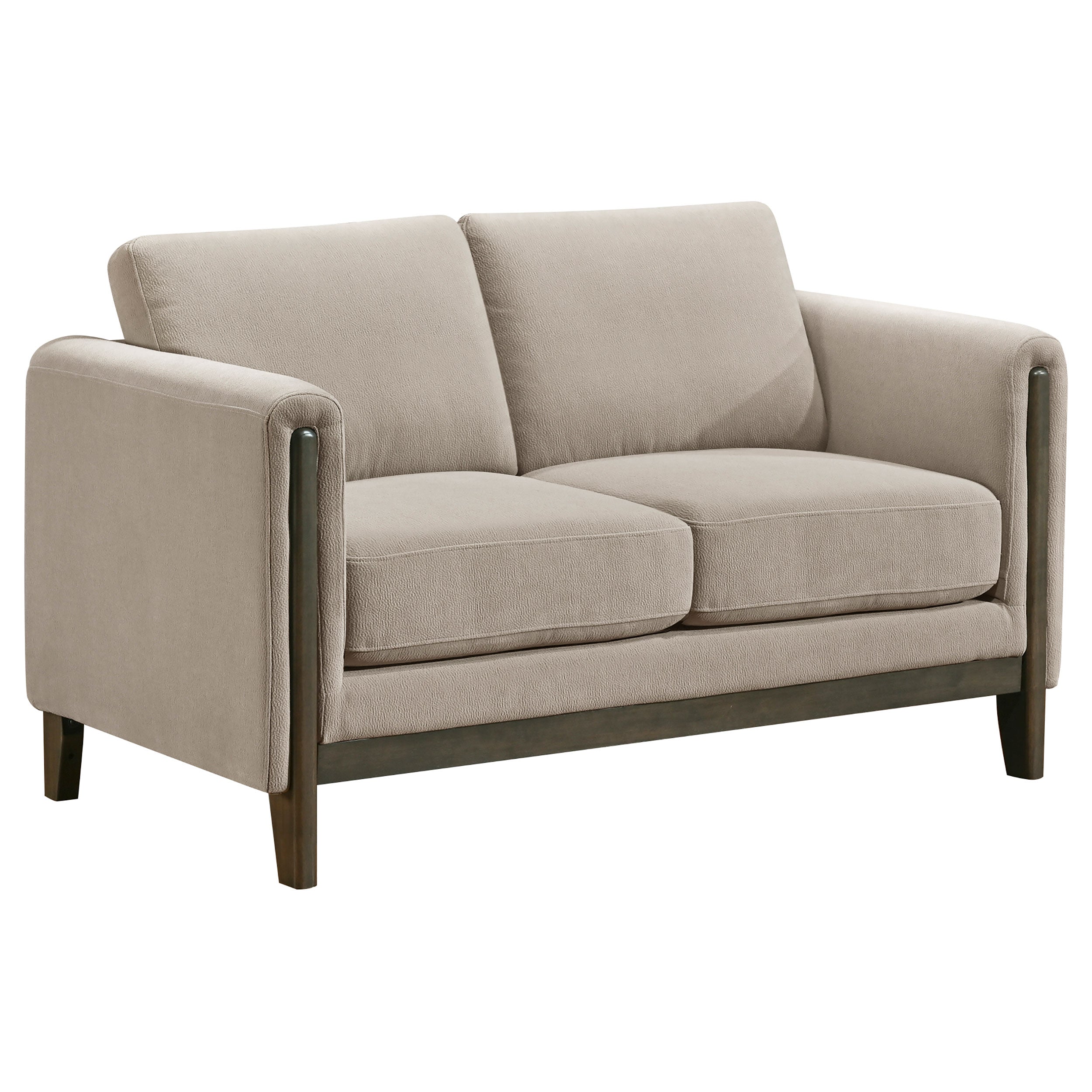 Islington Upholstered Panel Arm Sofa Set Taupe