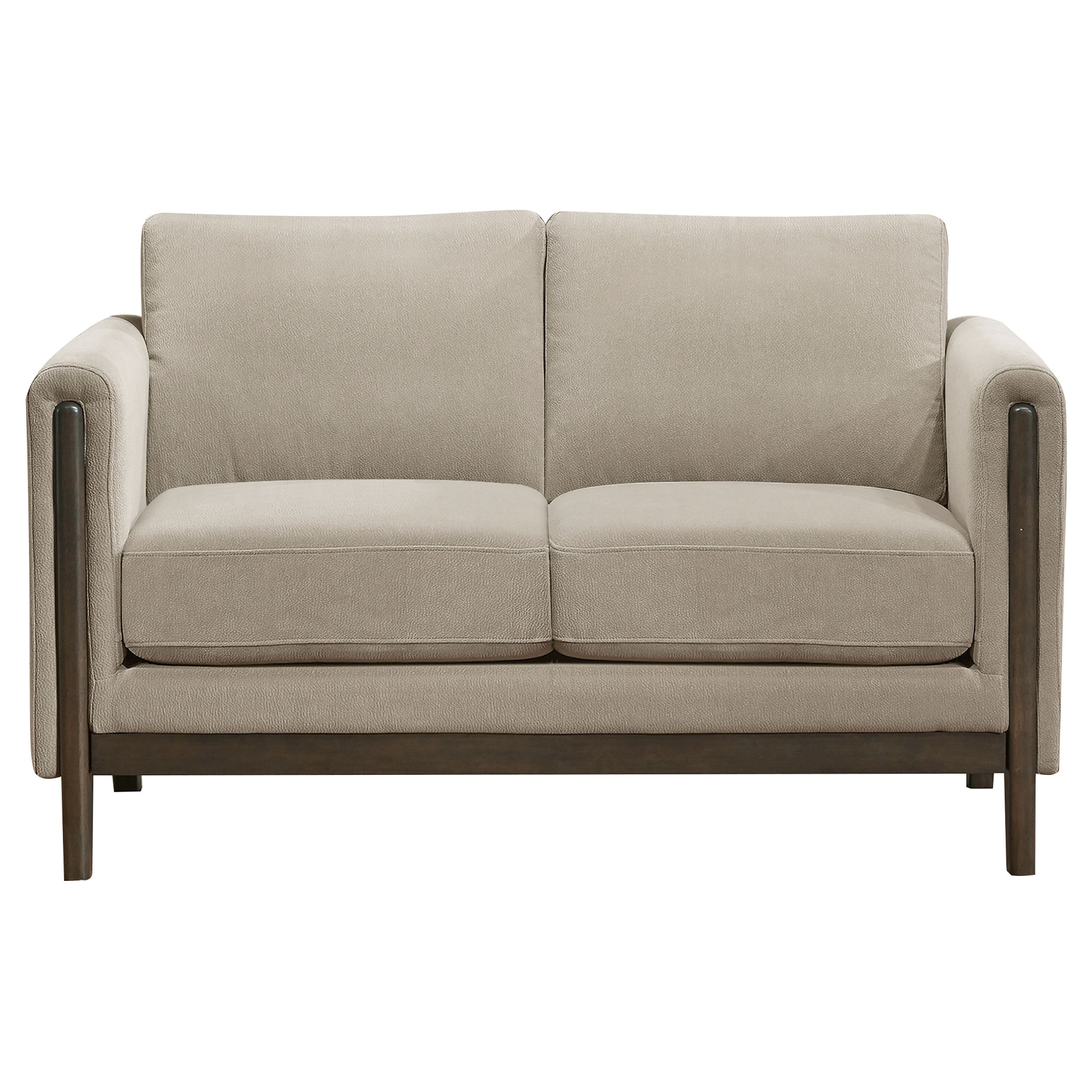 Islington Upholstered Panel Arm Sofa Set Taupe