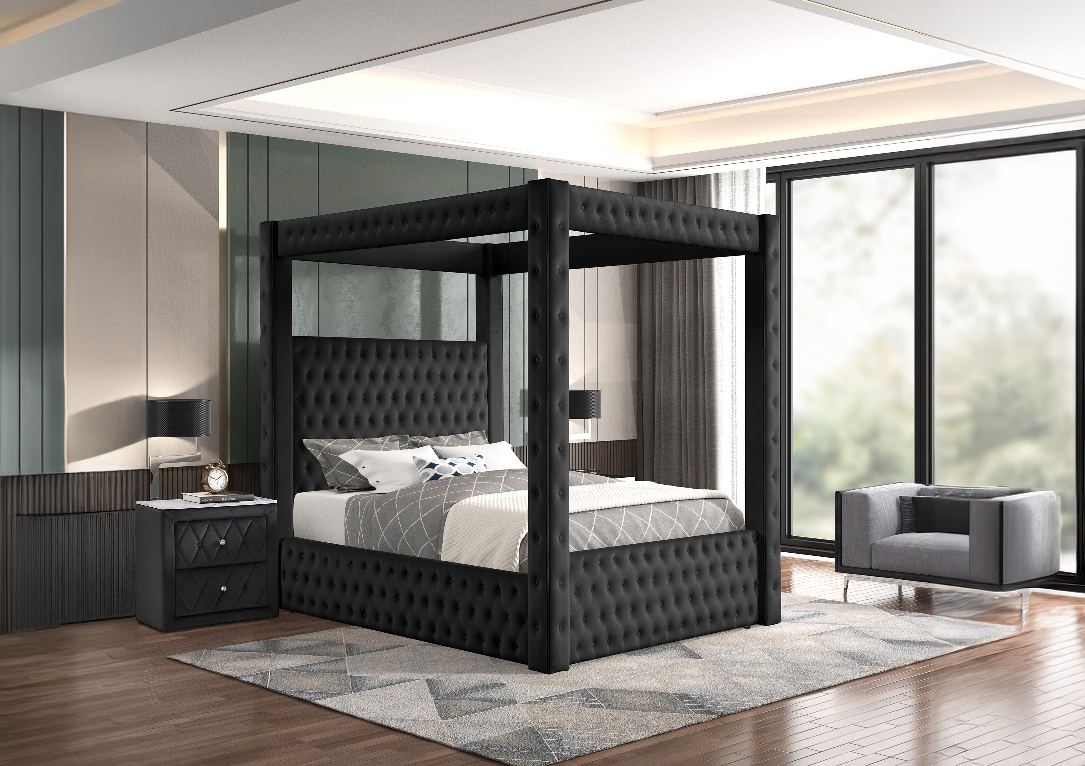 Annabelle canopy bed king - main