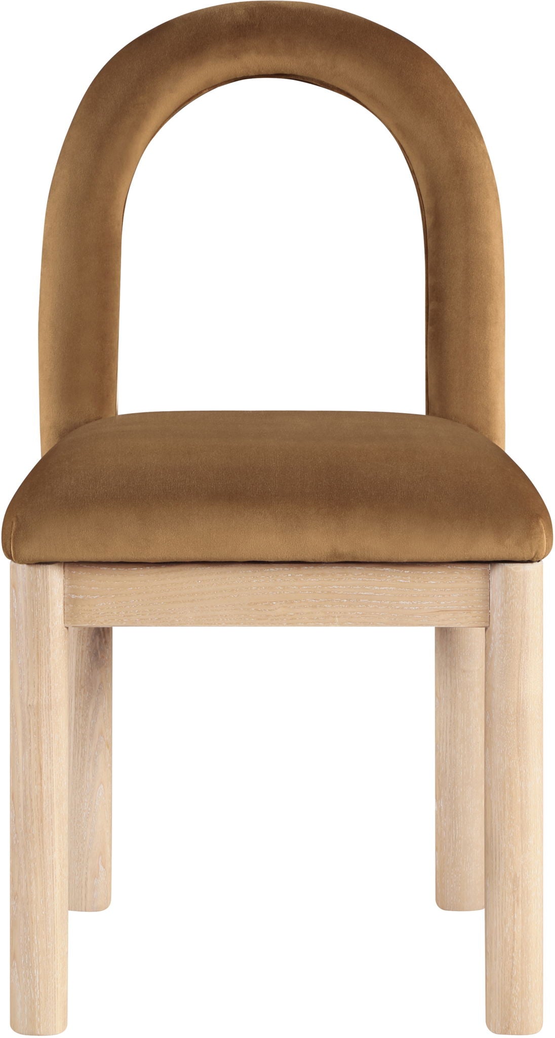 Conrad - Velvet Dining Chair with Natural Legs