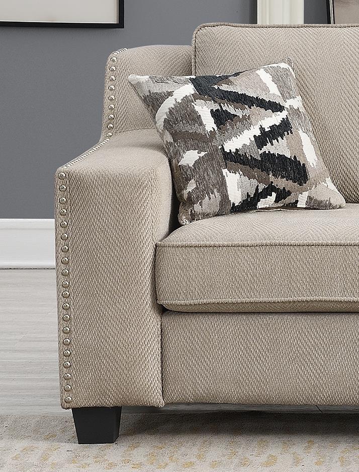U325 Sand Armless Chair — 26 in. wide
