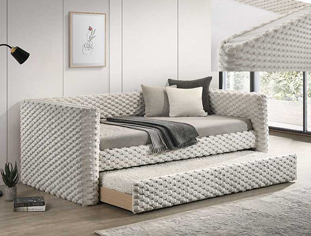 Brielle Daybed — Marble Accent Arms & Trundle
