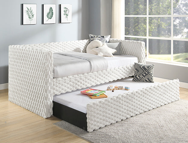 Molly White Dove Daybed — Hidden Trundle
