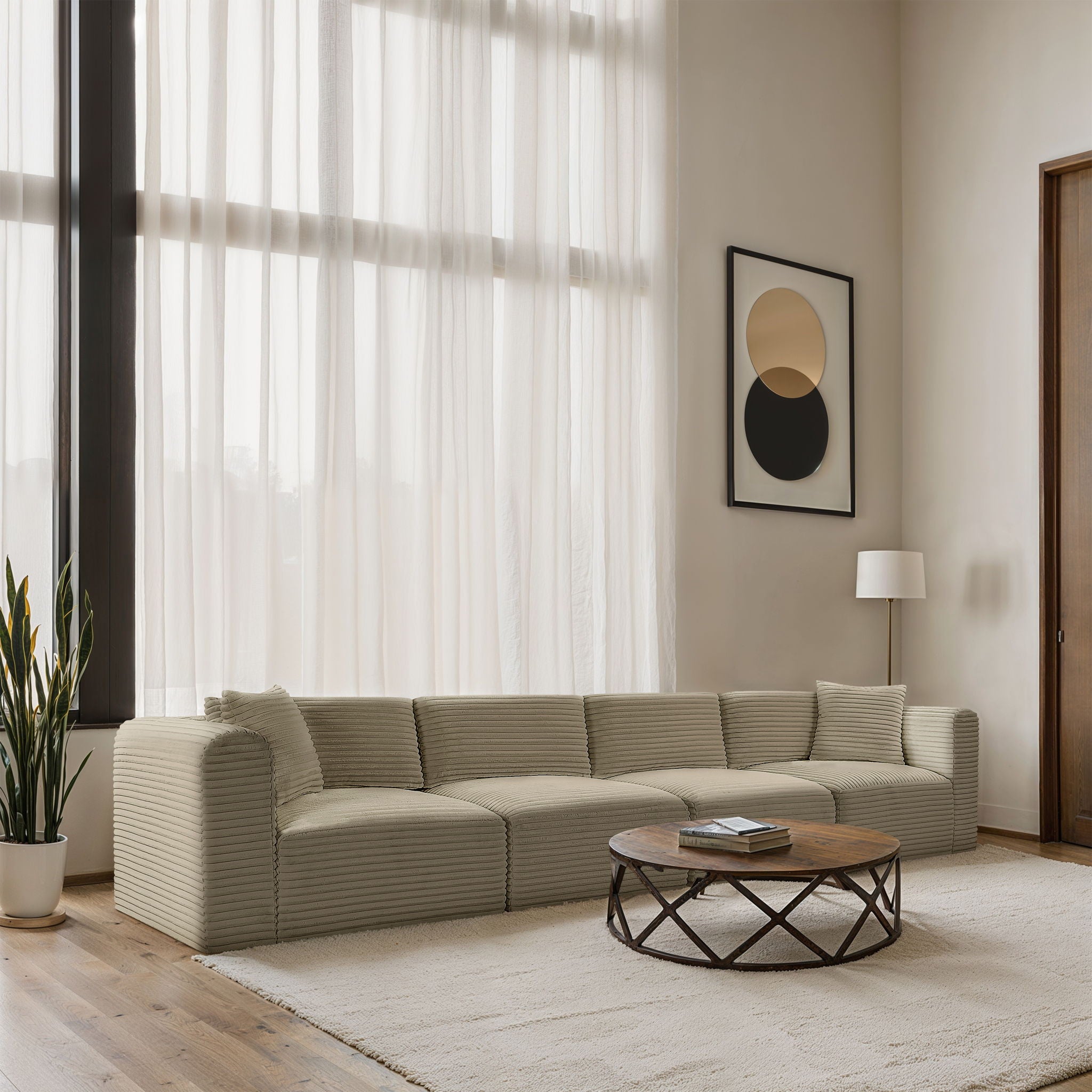 Shaggy - 4 Seat Modular Sofa