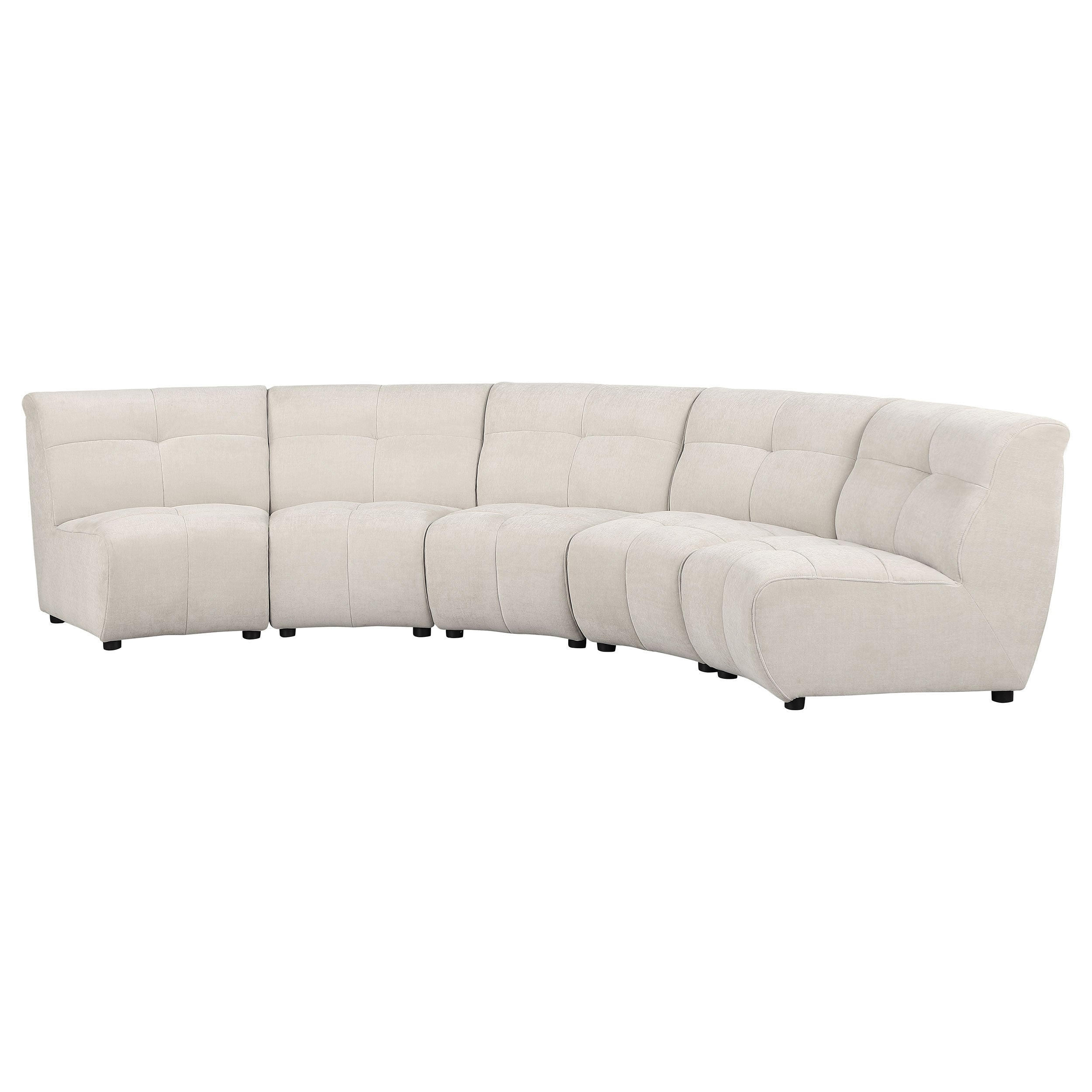 Charlotte Upholstered Modular Sectional Sofa Ivory
