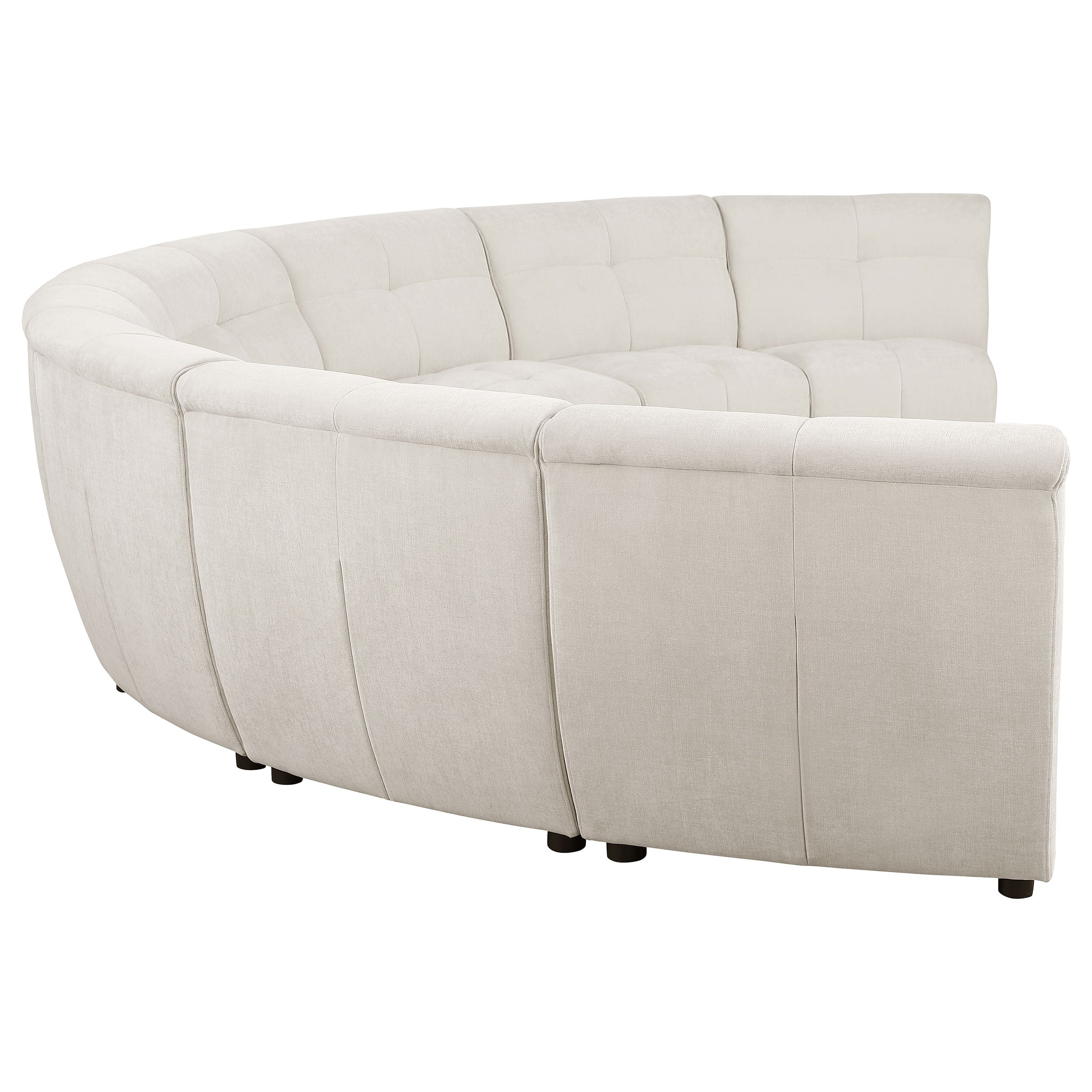 Charlotte Upholstered Modular Sectional Sofa Ivory