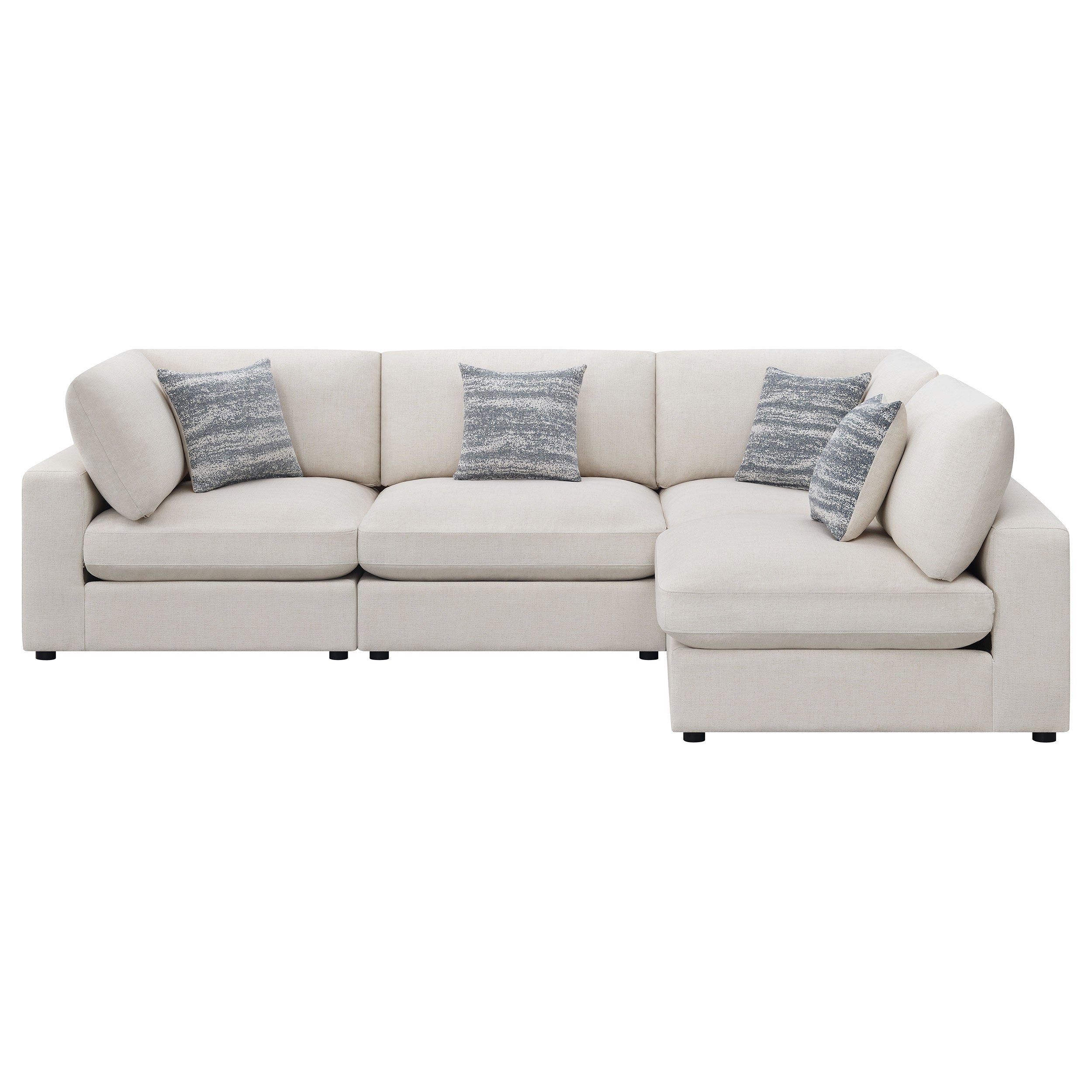 Serene Upholstered Modular Sectional Beige