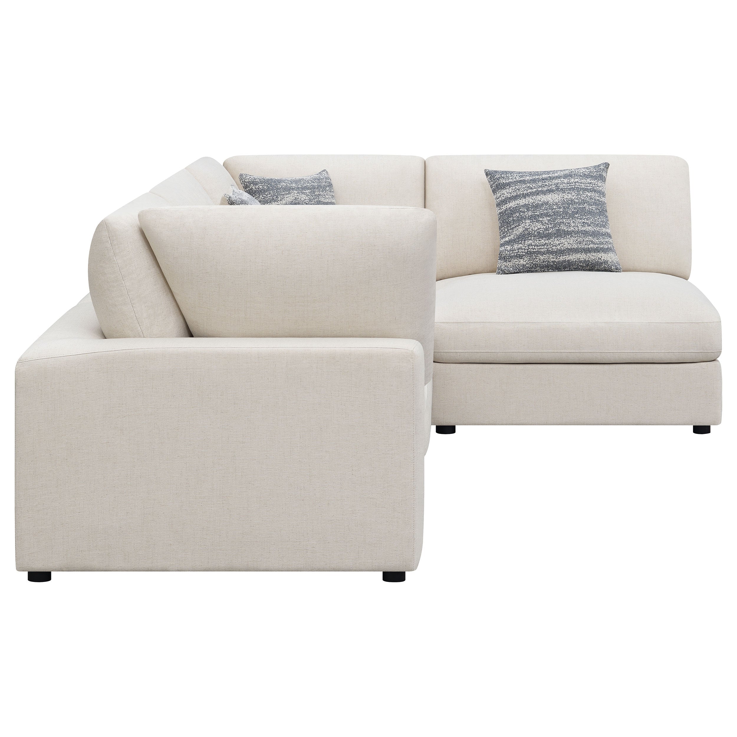 Serene Upholstered Modular Sectional Beige