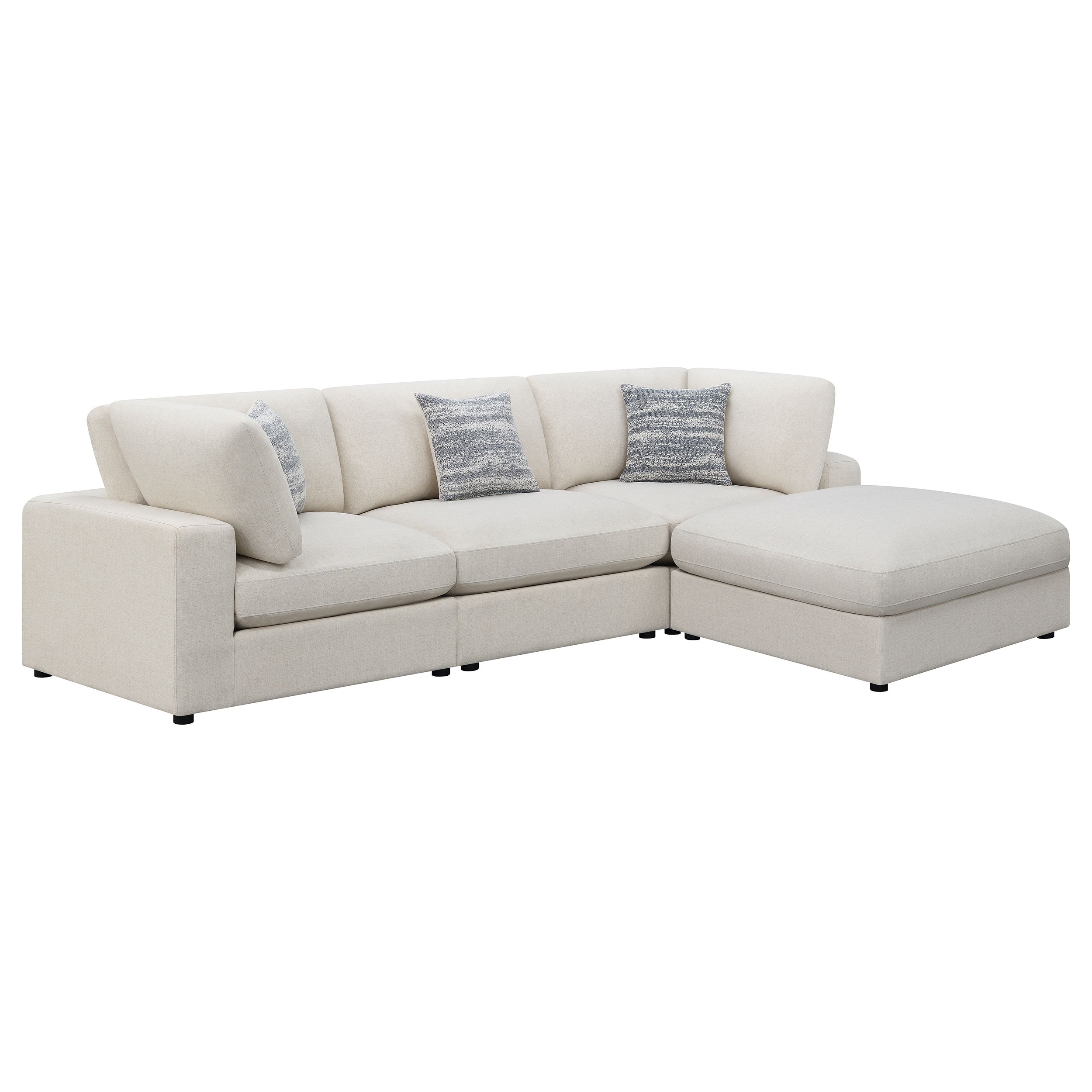 Serene Upholstered Modular Sectional Beige