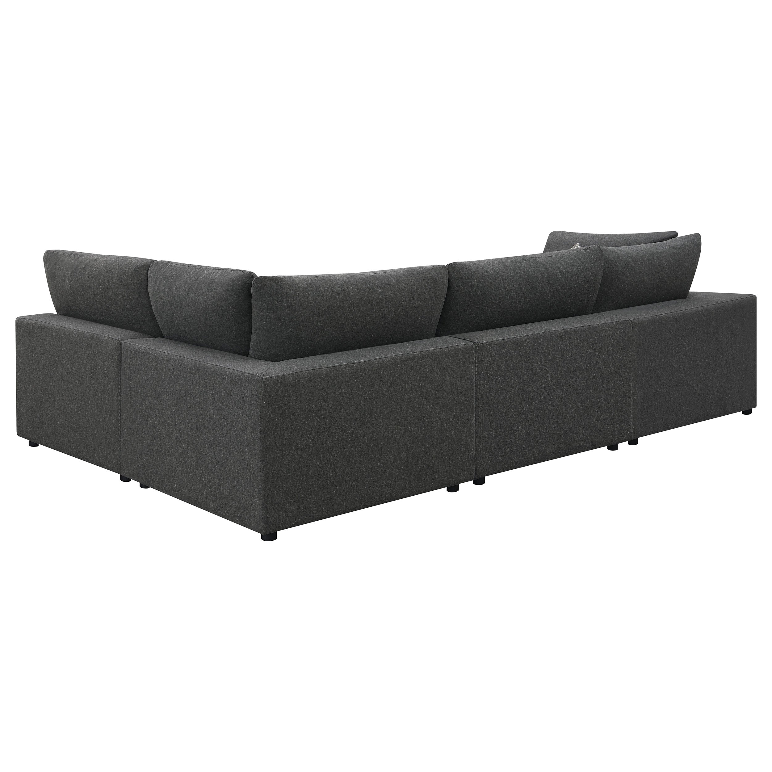 Serene Upholstered Modular Sectional Charcoal
