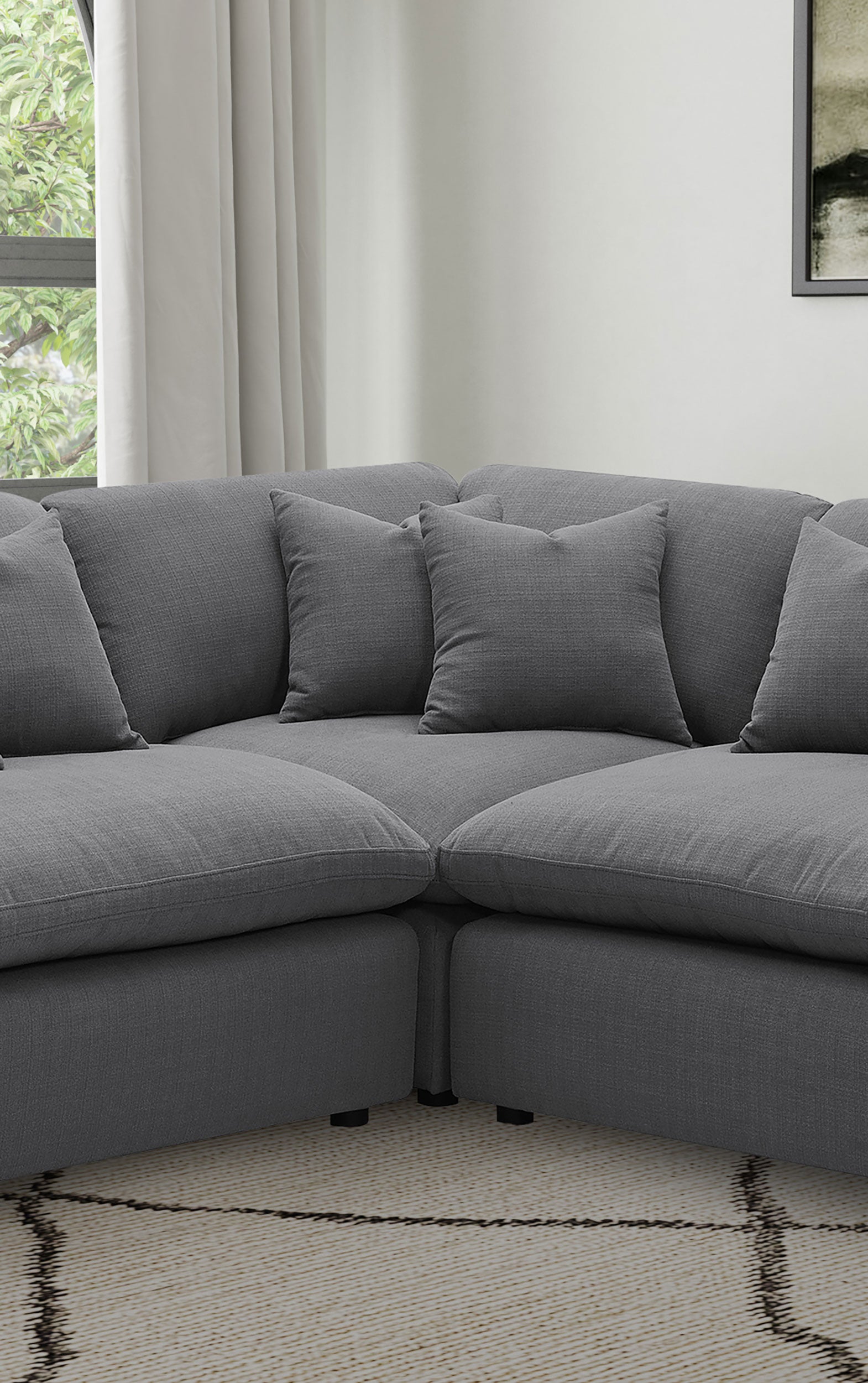 Hobson Upholstered Modular Sectional Sofa