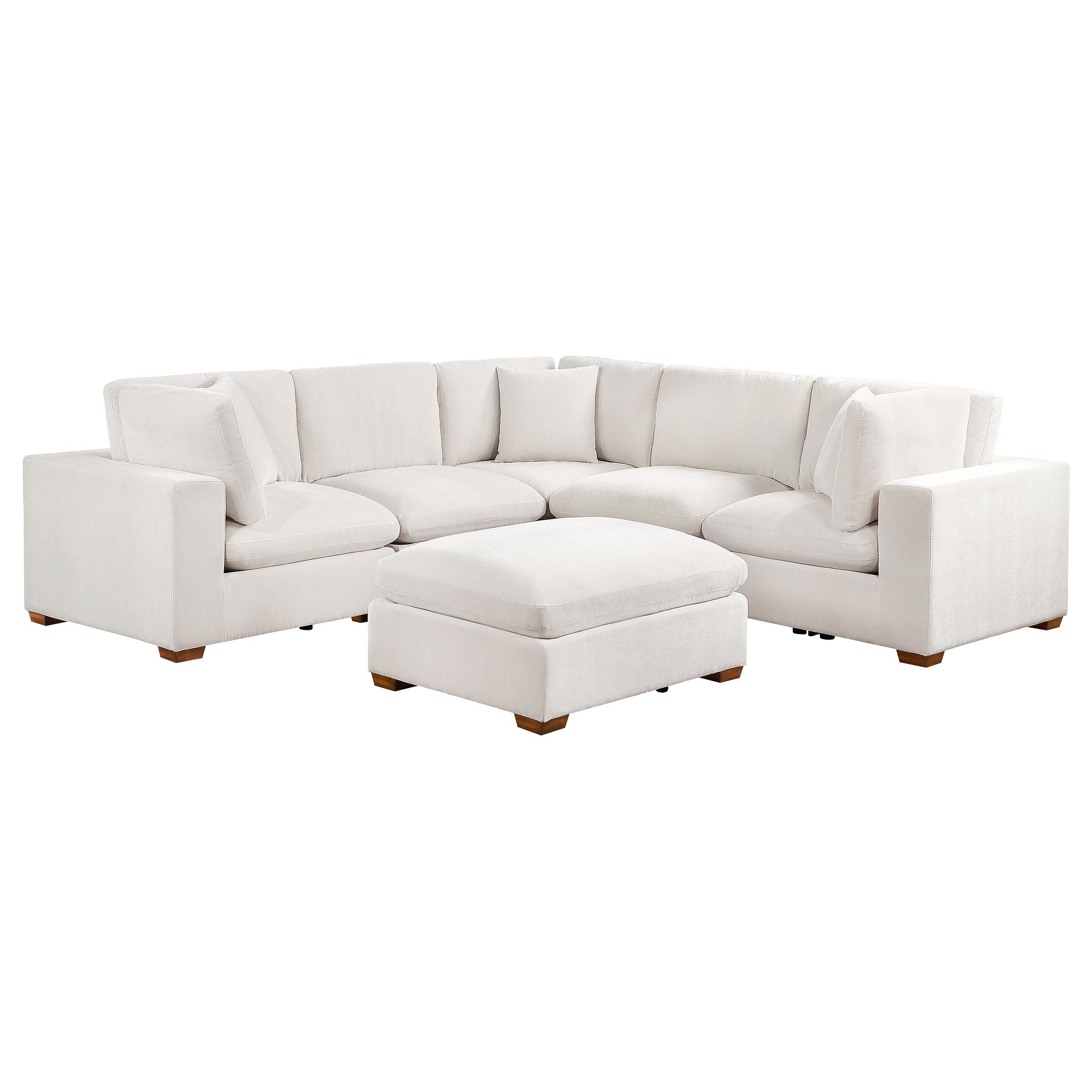 Lakeview Upholstered Modular Sectional Sofa Ivory