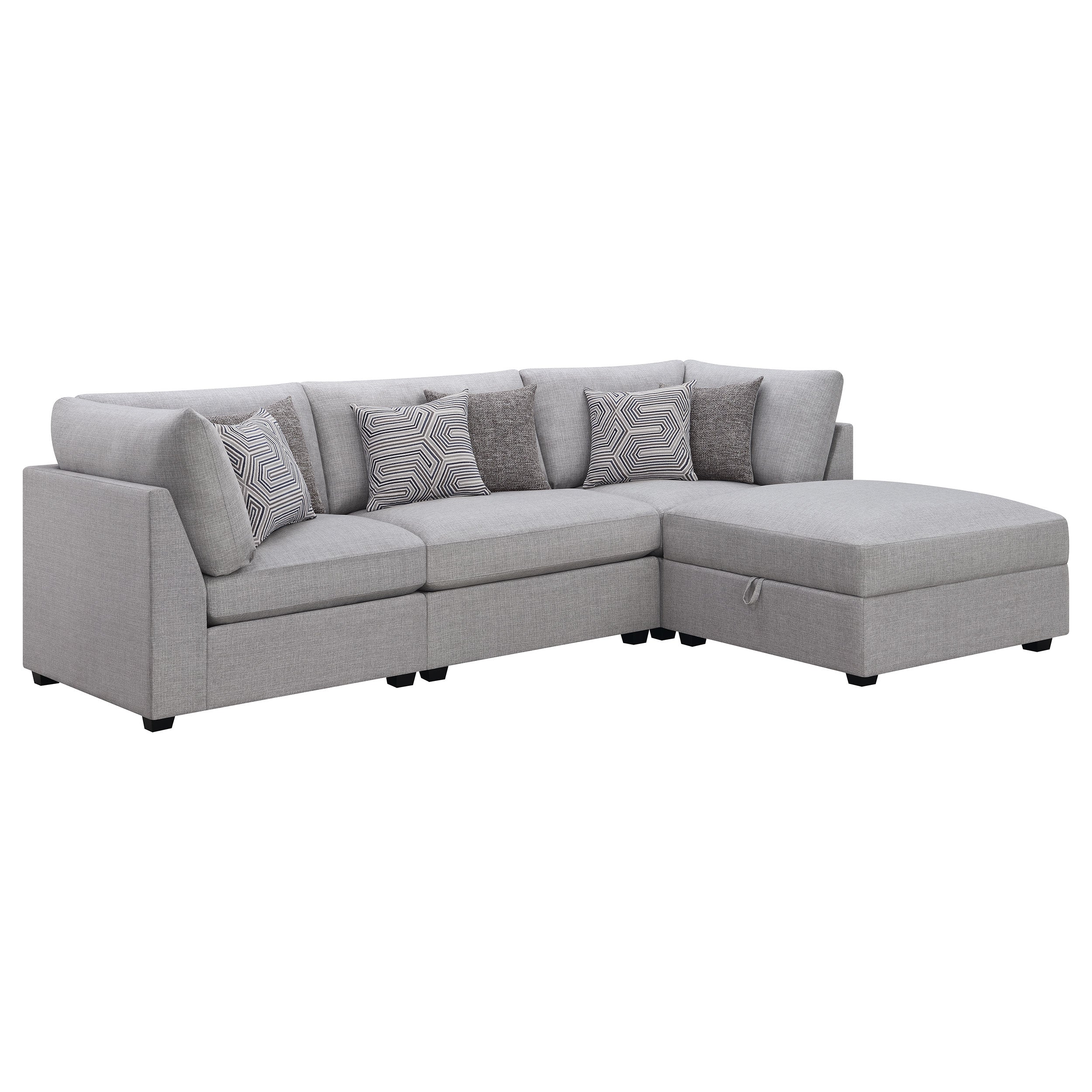 Cambria Upholstered Modular Sectional Grey