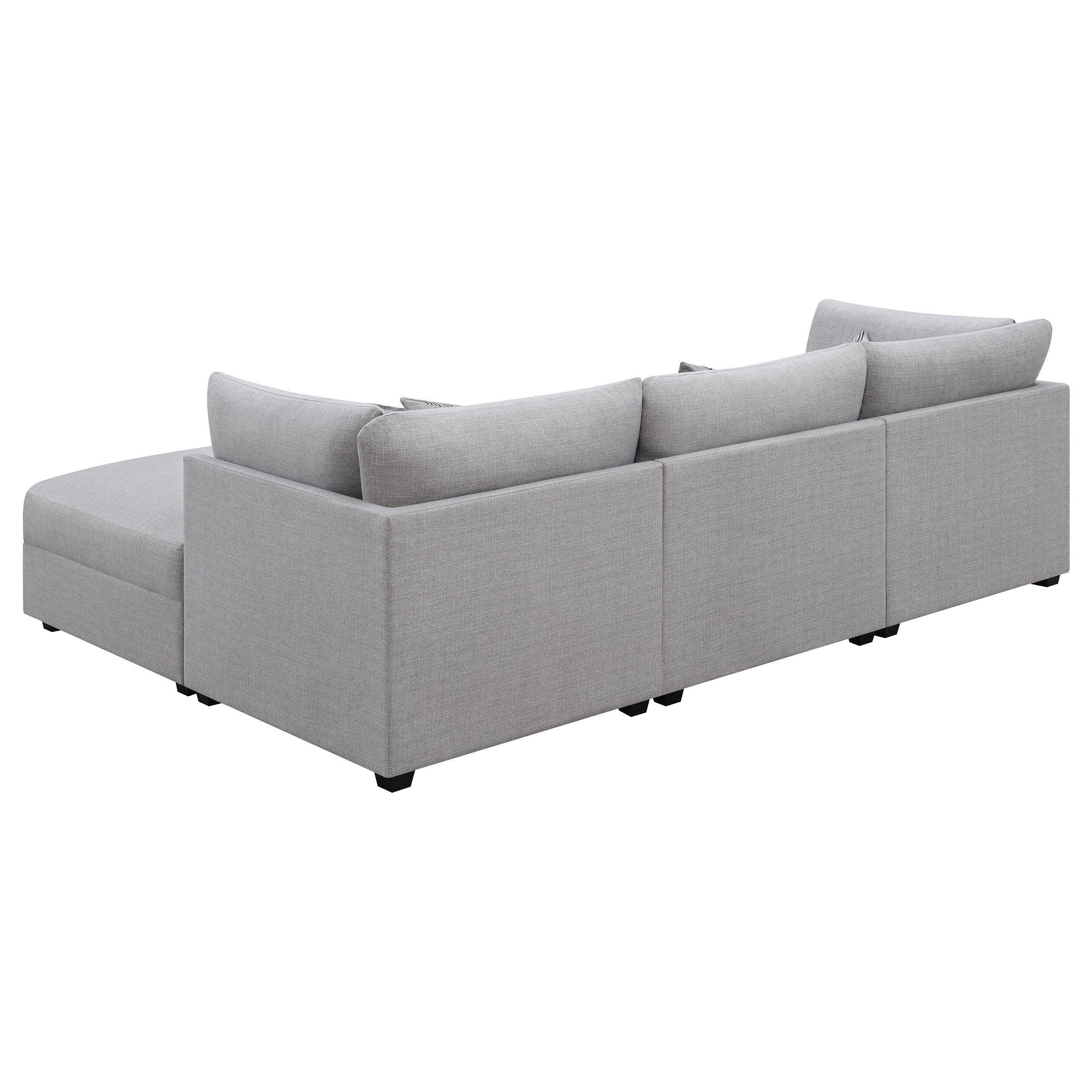 Cambria Upholstered Modular Sectional Sofa Grey
