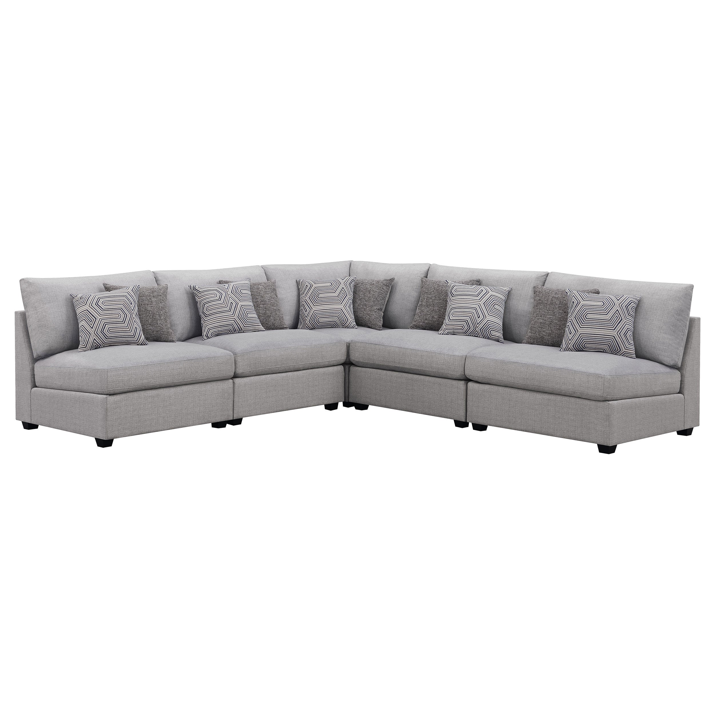 Cambria Upholstered Modular Sectional Grey