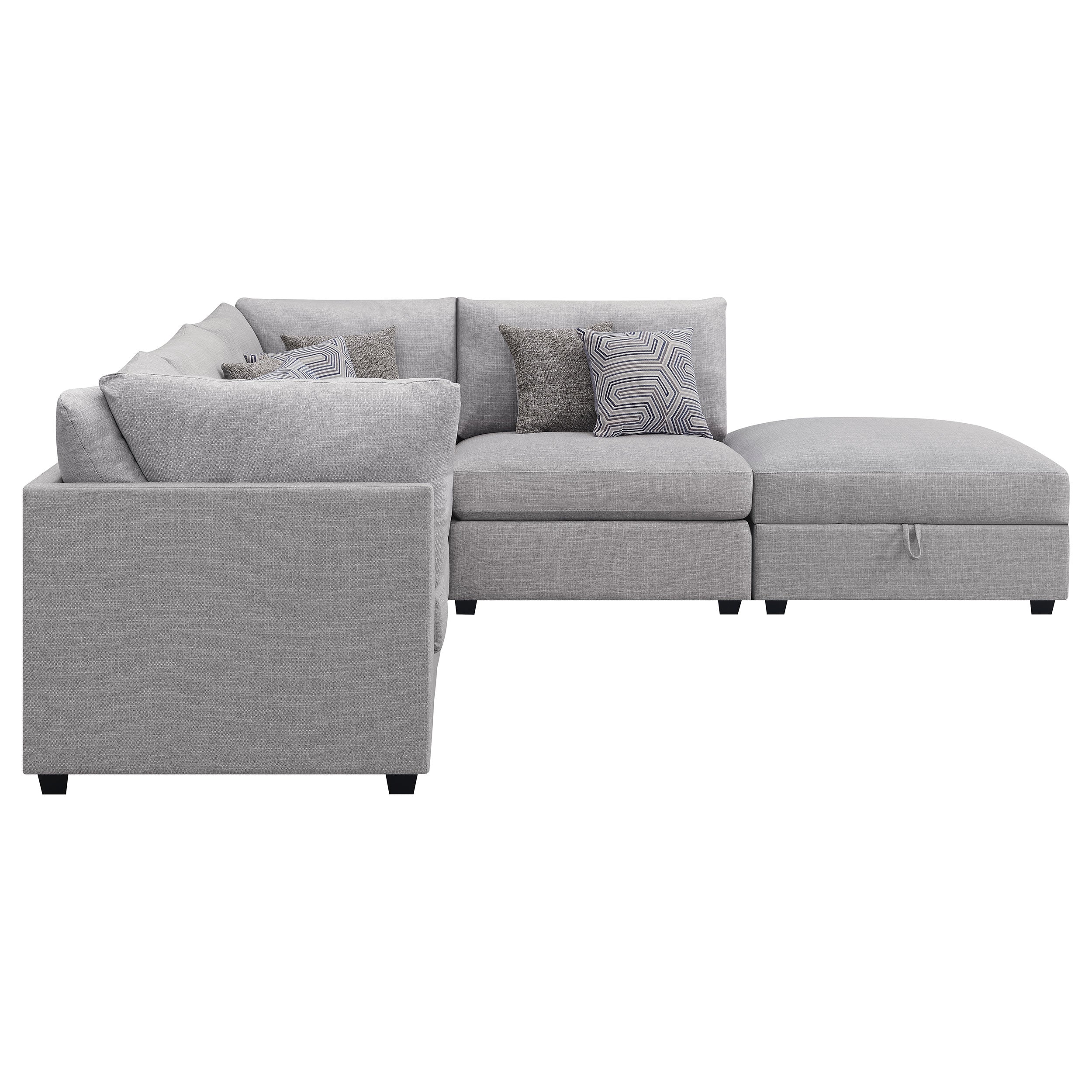 Cambria Upholstered Modular Sectional Sofa Grey
