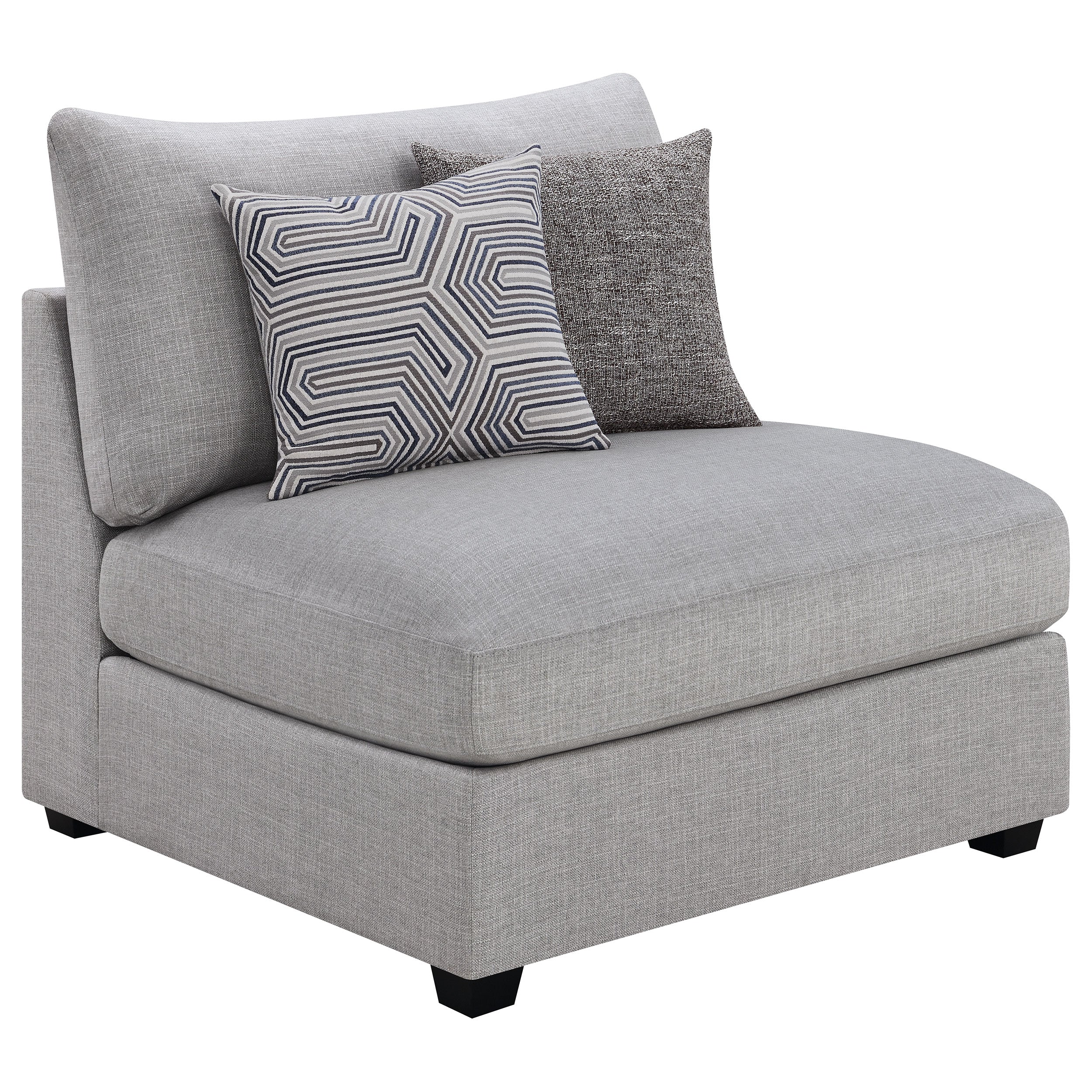 Cambria Upholstered Modular Sectional Sofa Grey