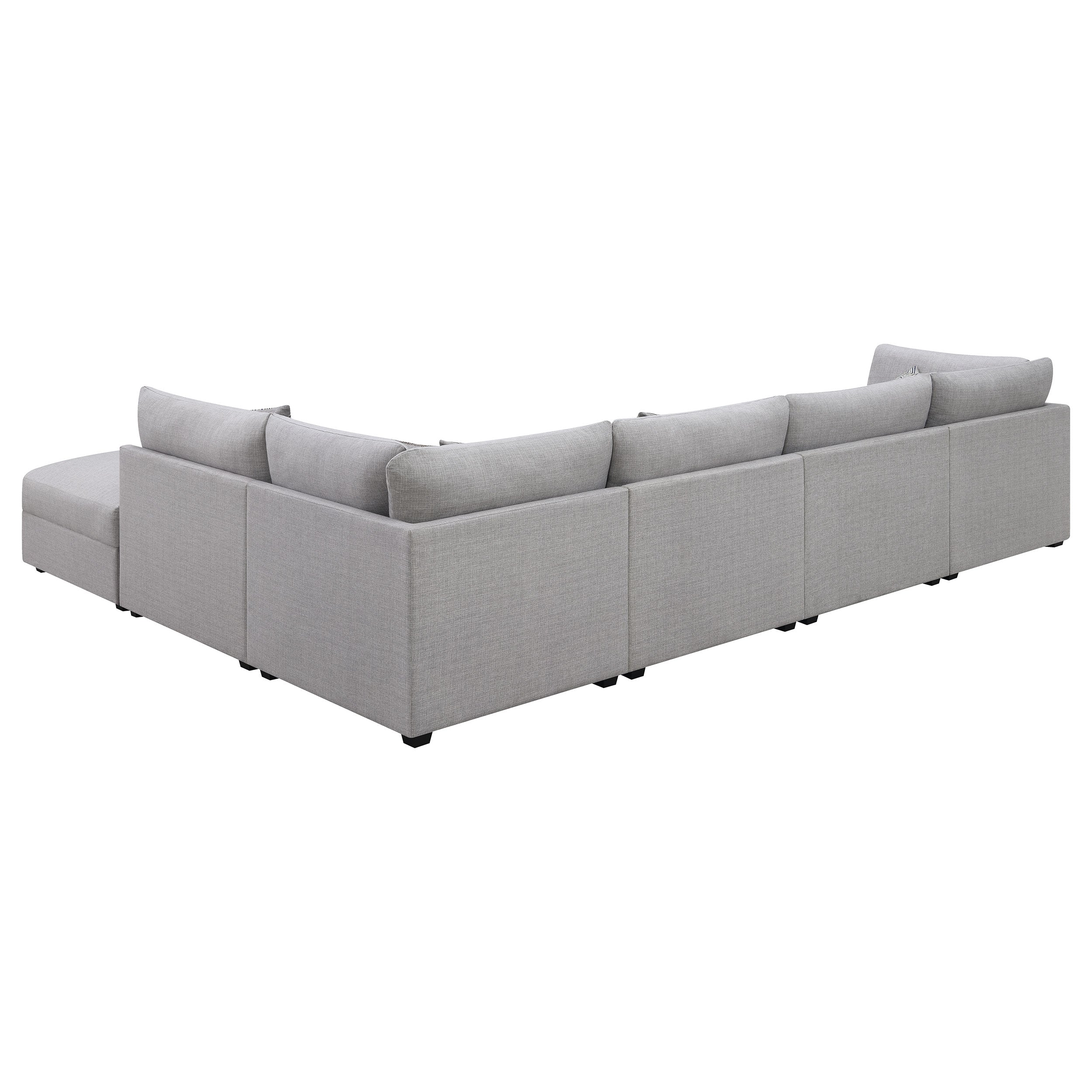 Cambria Upholstered Modular Sectional Sofa Grey
