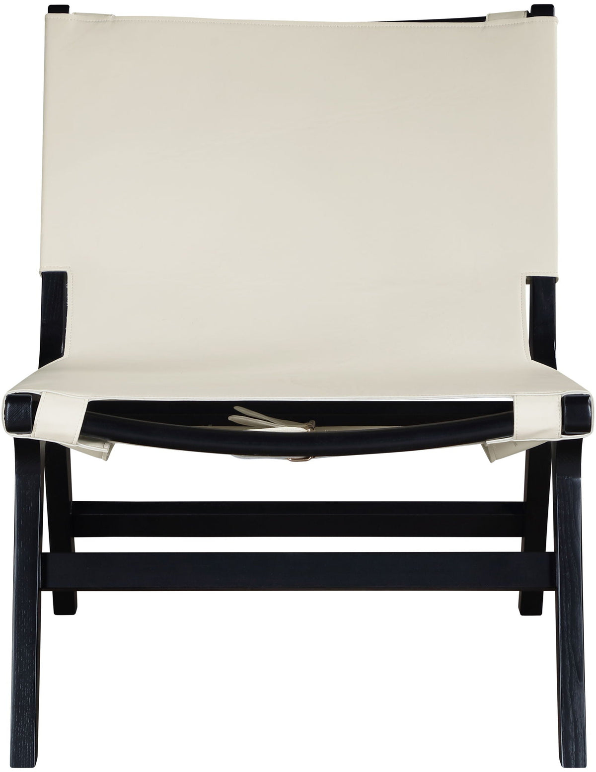 Rawlins Vegan Leather Accent Chair with Black Frame