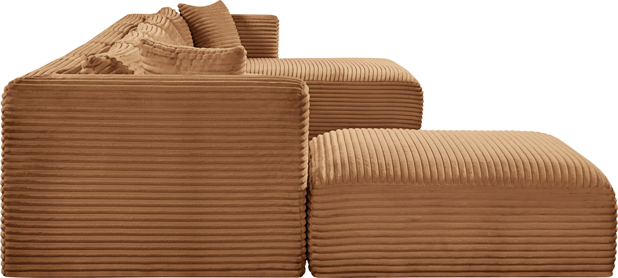 Shaggy - Fabric 6 Piece Modular Sectional With Chaise And Ottoman