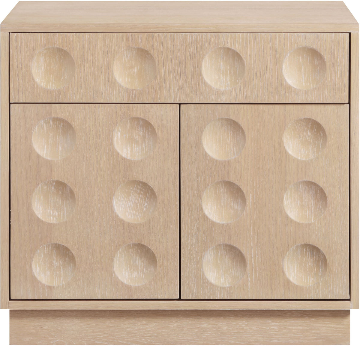 Compass Oak Veneer Nightstand — Black, Brown or Natural