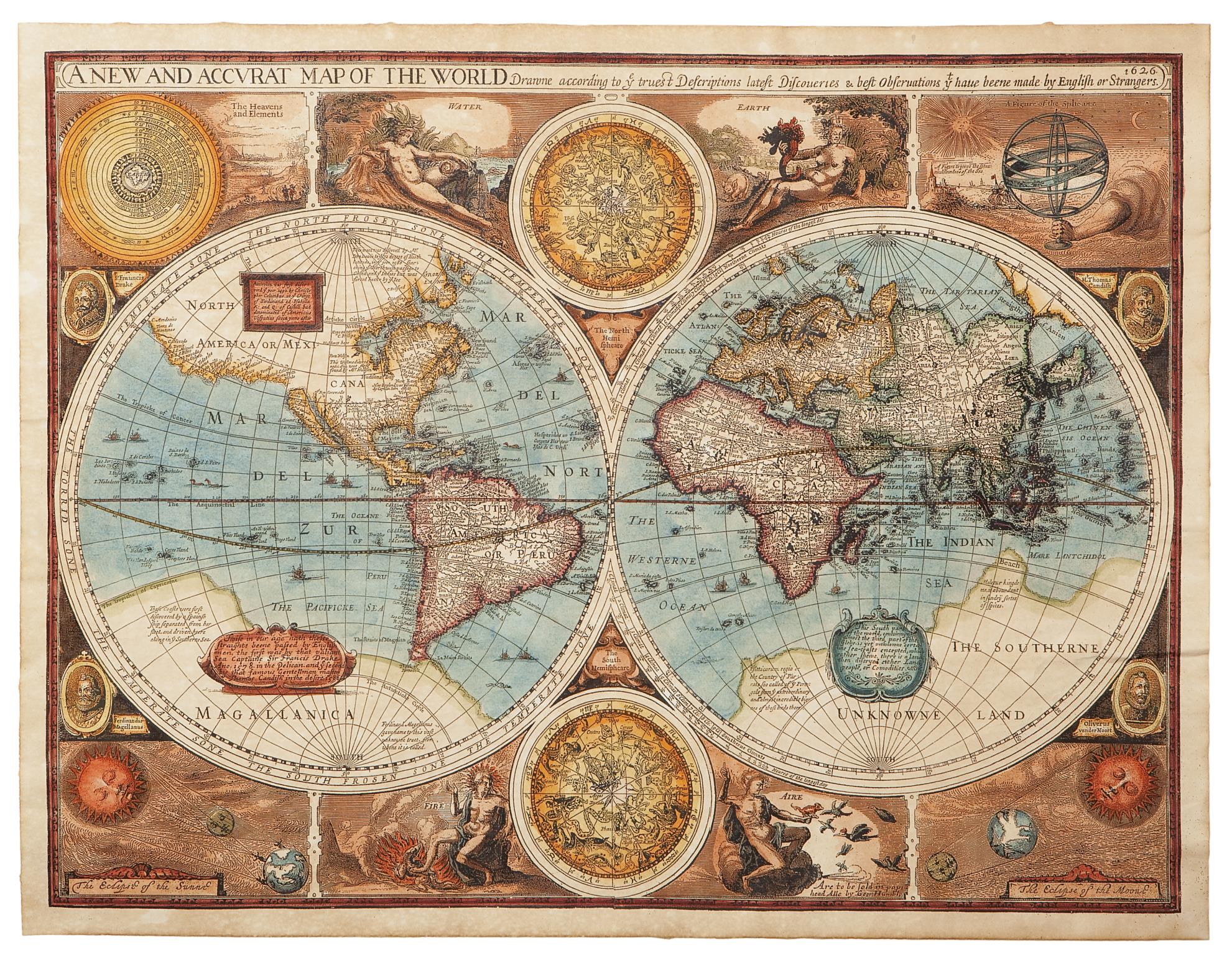 World Map Giclee Canvas