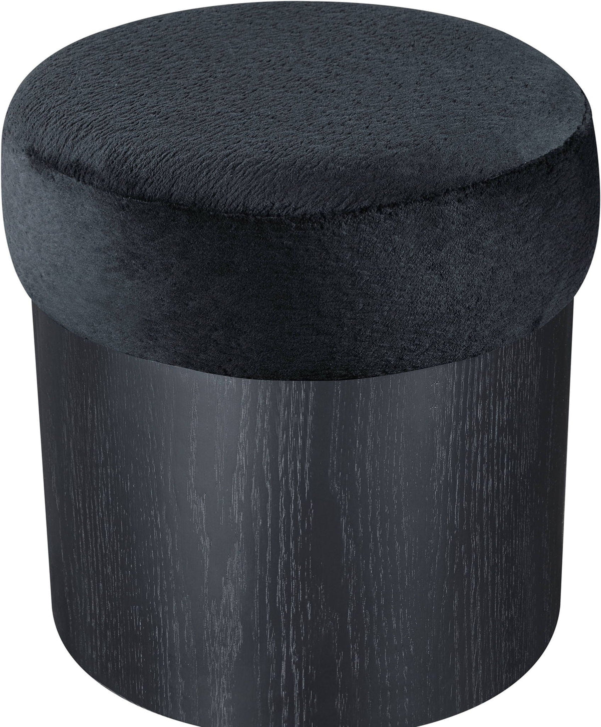 Nimes - Ottoman / Stool with Black Base