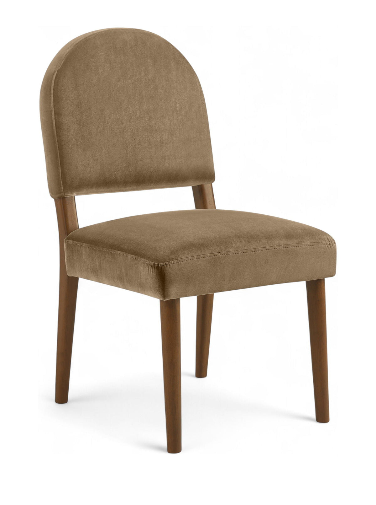 Varinelle - Velvet Dining Chair (Set of 2) with Walnut Frame