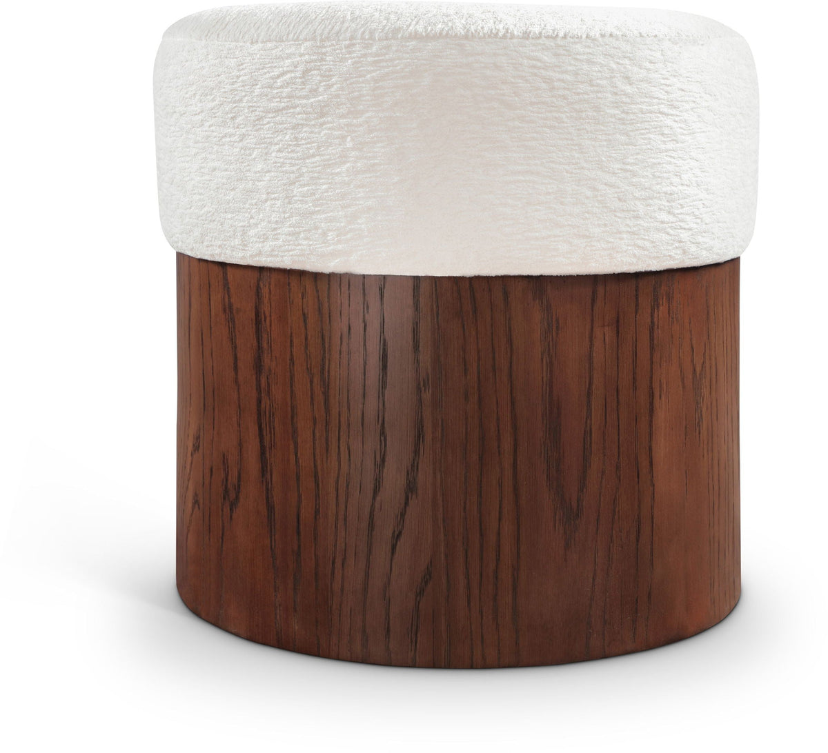 Nimes - Ottoman / Stool with Brown Base