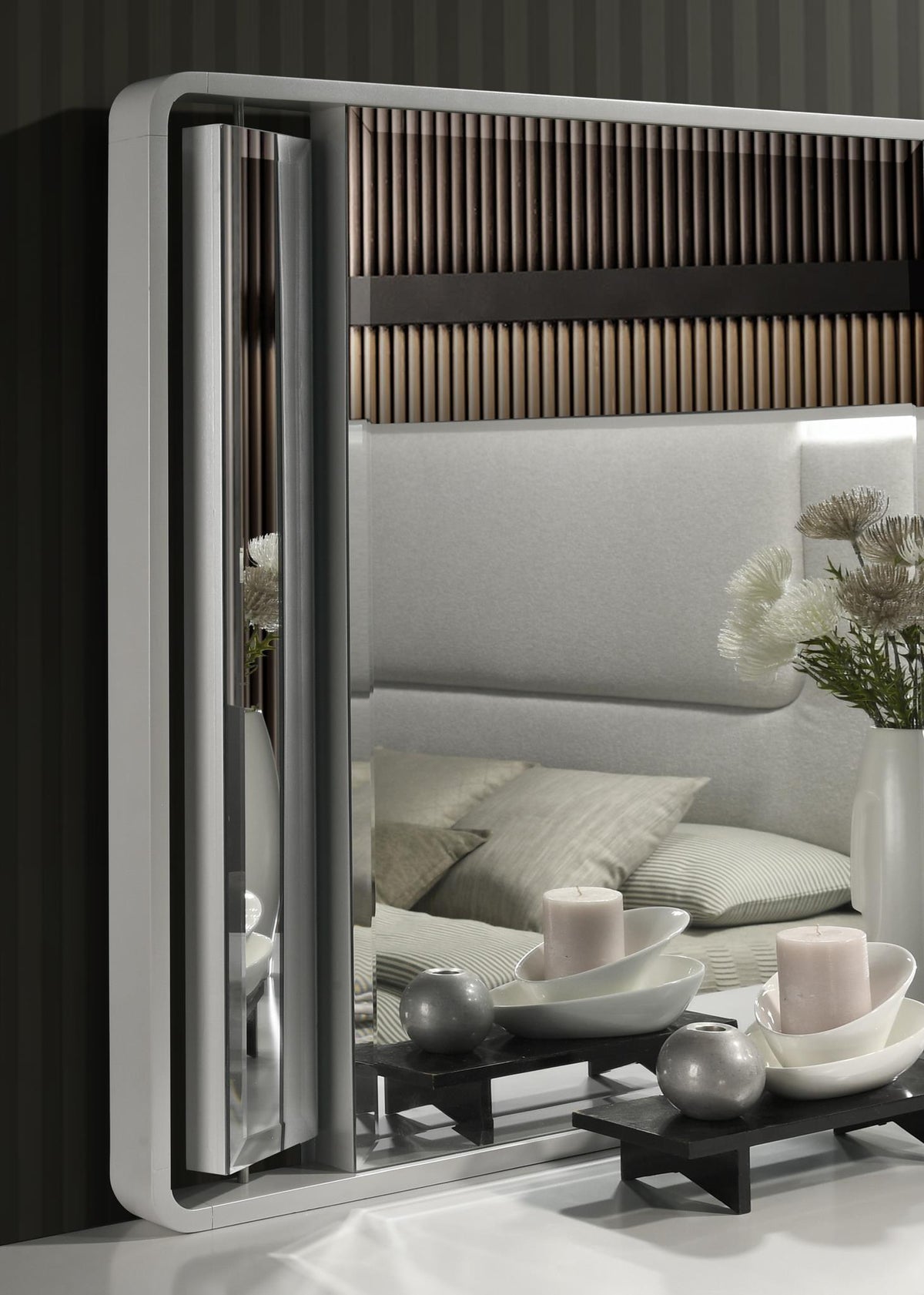 B023 Cool Gray Mirror — 42" Wide