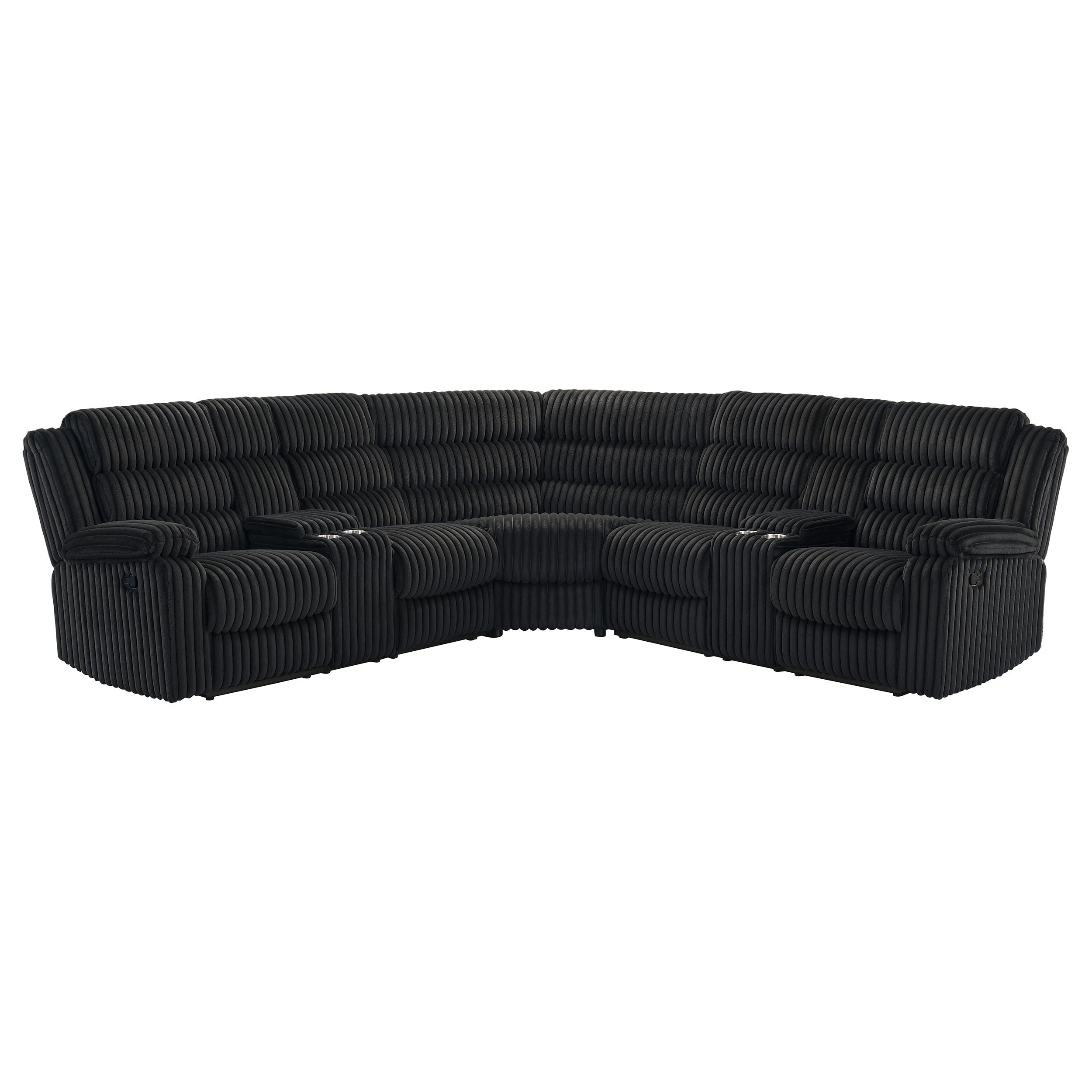 Atkinson Upholstered Reclining Sectional Sofa
