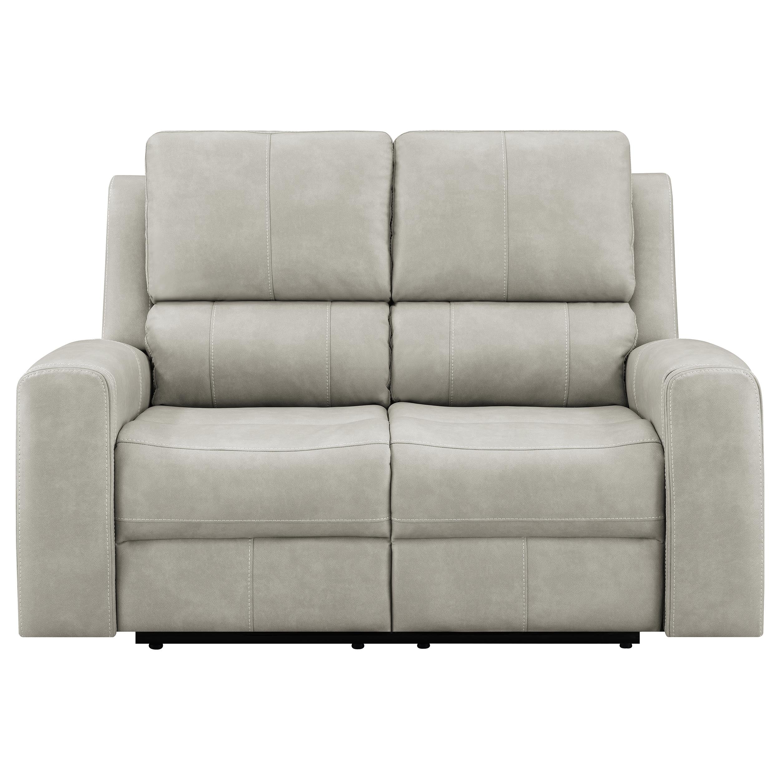 Brickston Triple Power Reclining Loveseat Grey