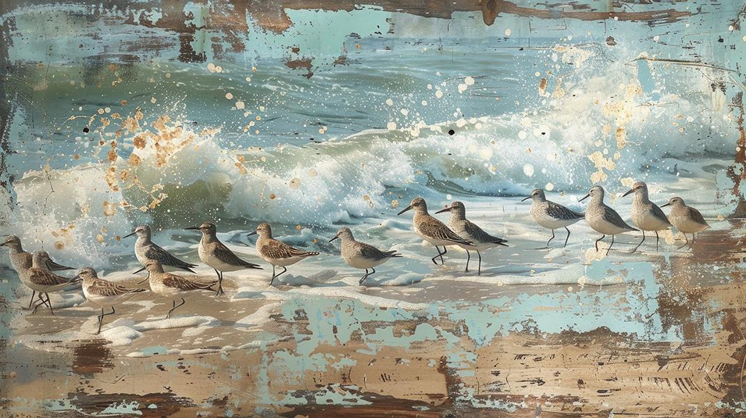 Mess On The Beach Giclee Canvas