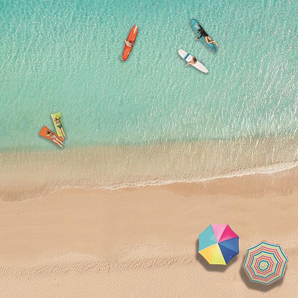 Fun In The Sun By Katrina Craven Giclee Canvas