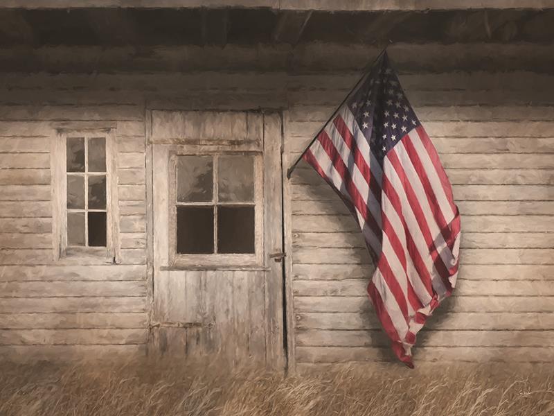 Rustic American Farmhouse By Lori Deiter Giclee Canvas