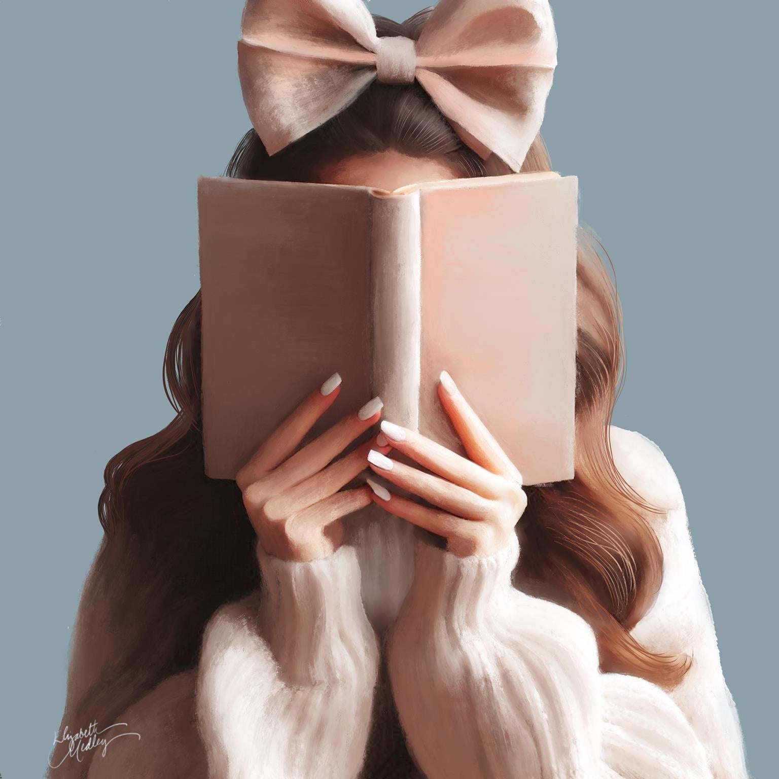 Bookworm By Elizabeth Medley Giclee Canvas