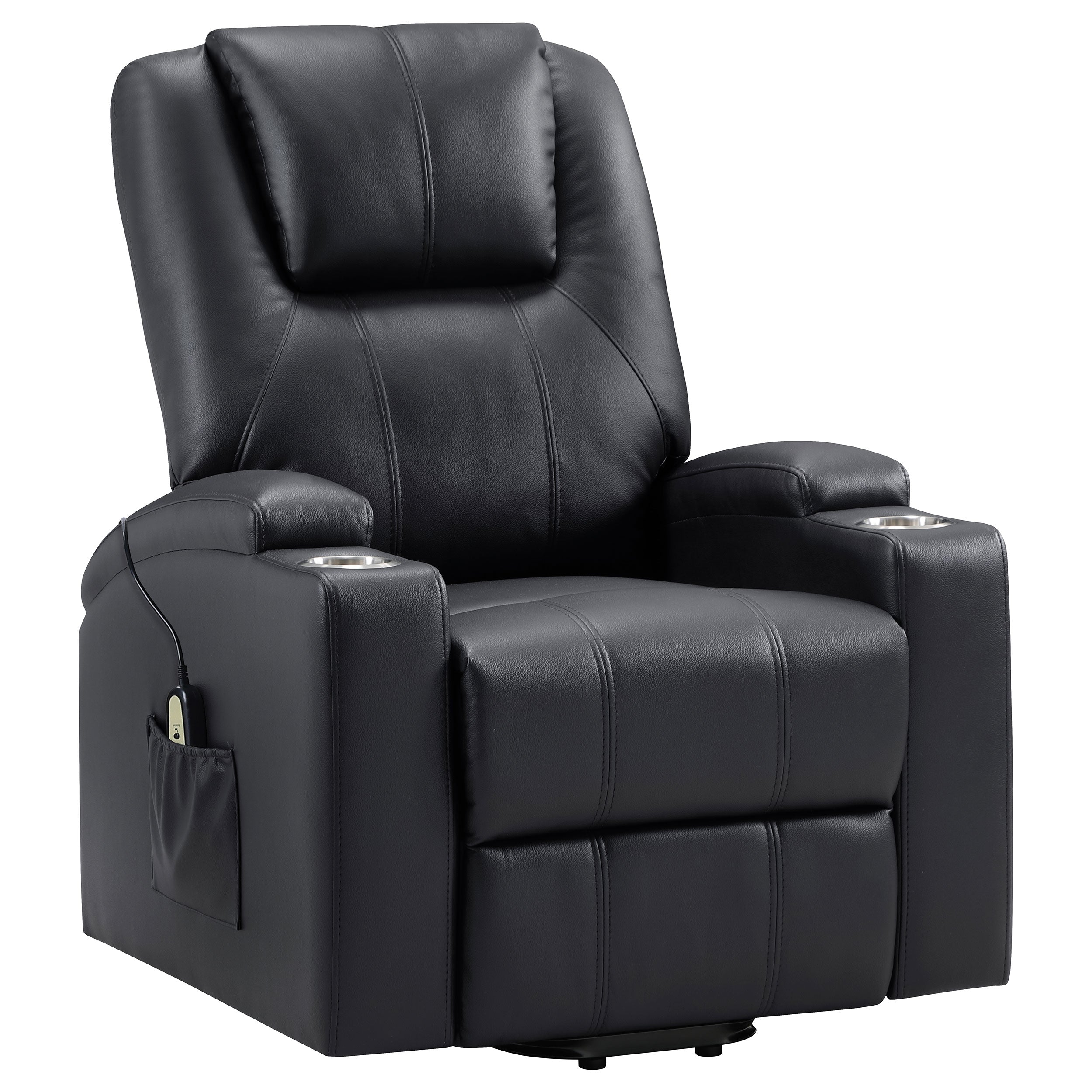 Armstrong Upholstered Power Lift Massage Recliner