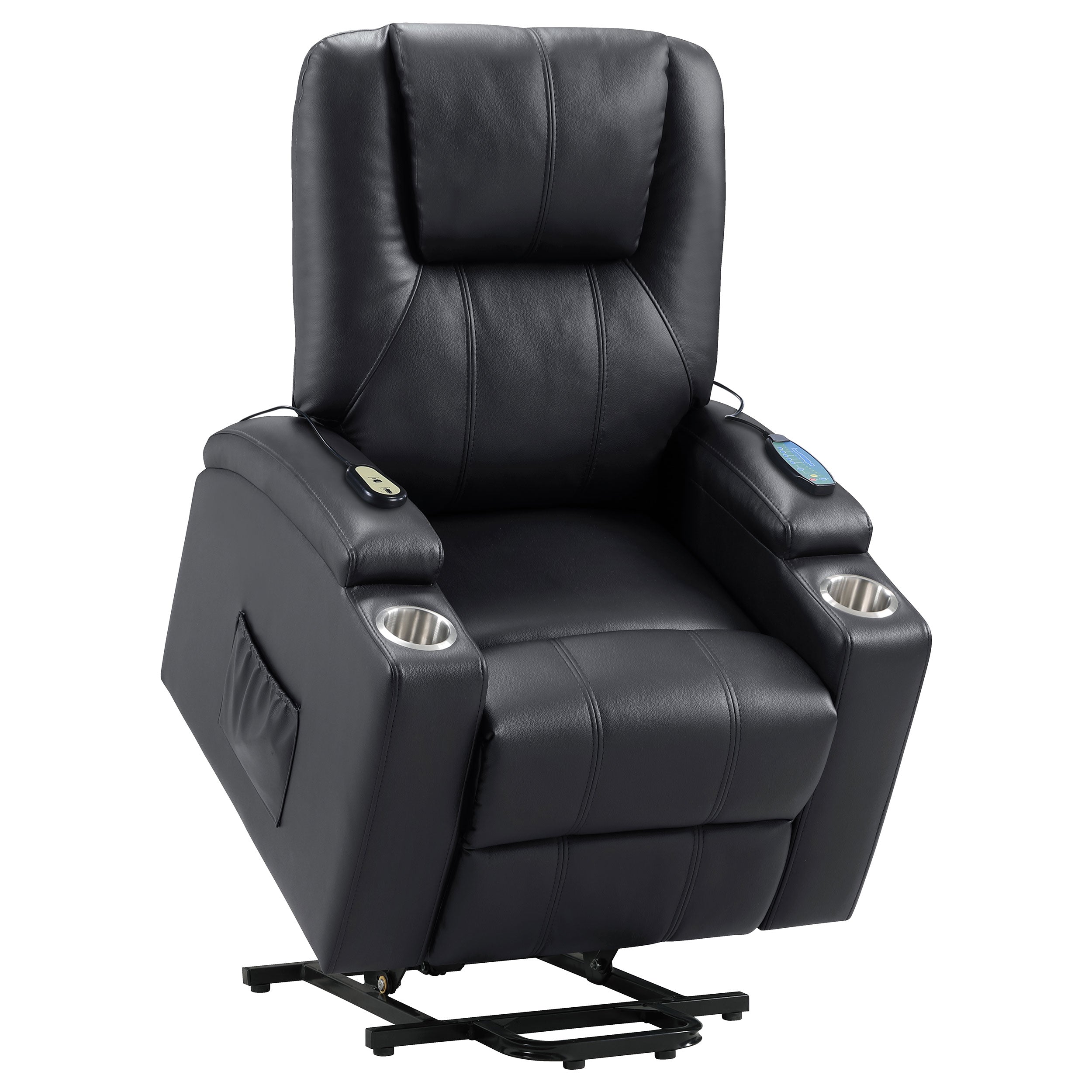Armstrong Upholstered Power Lift Massage Recliner