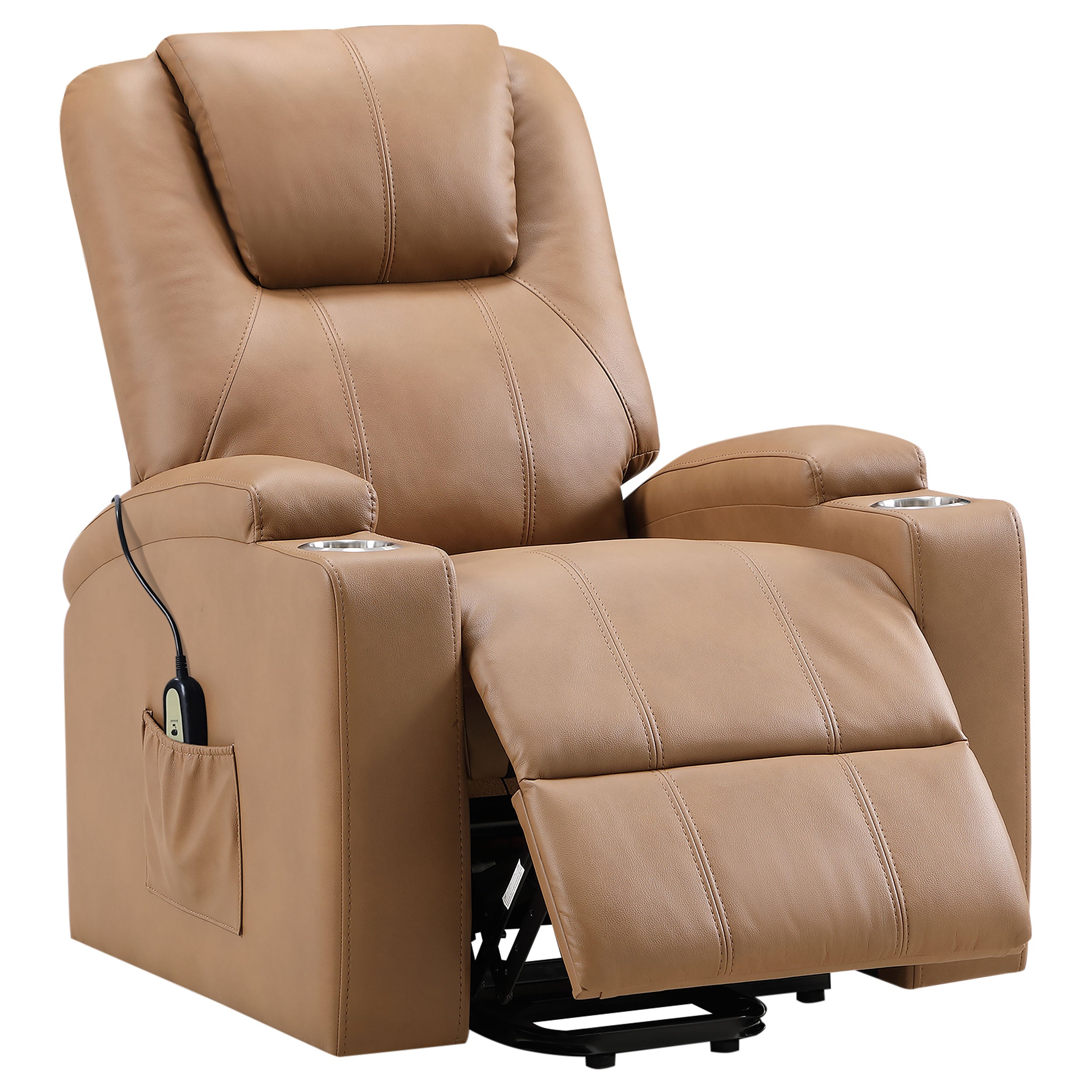 Armstrong Upholstered Power Lift Massage Recliner