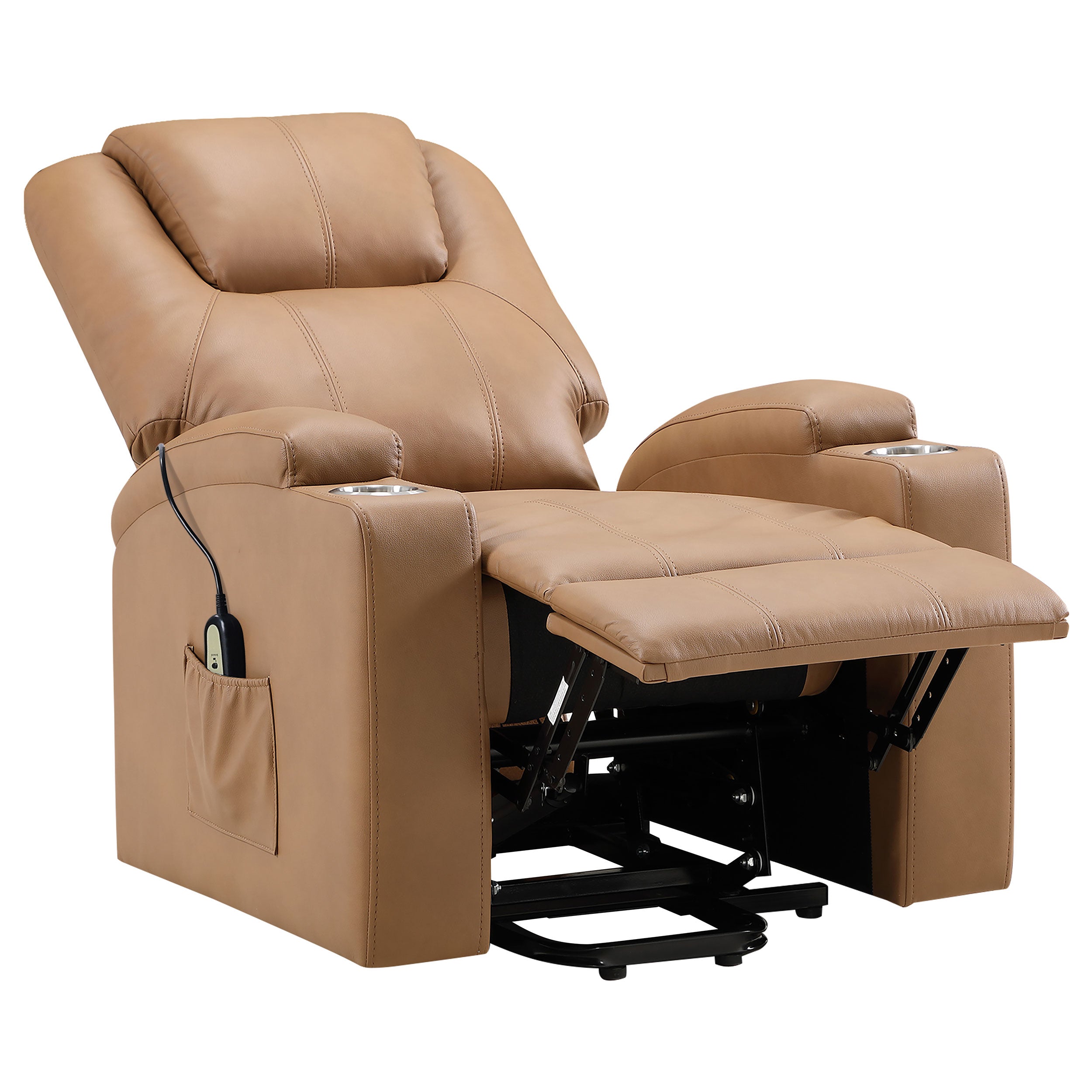 Armstrong Upholstered Power Lift Massage Recliner