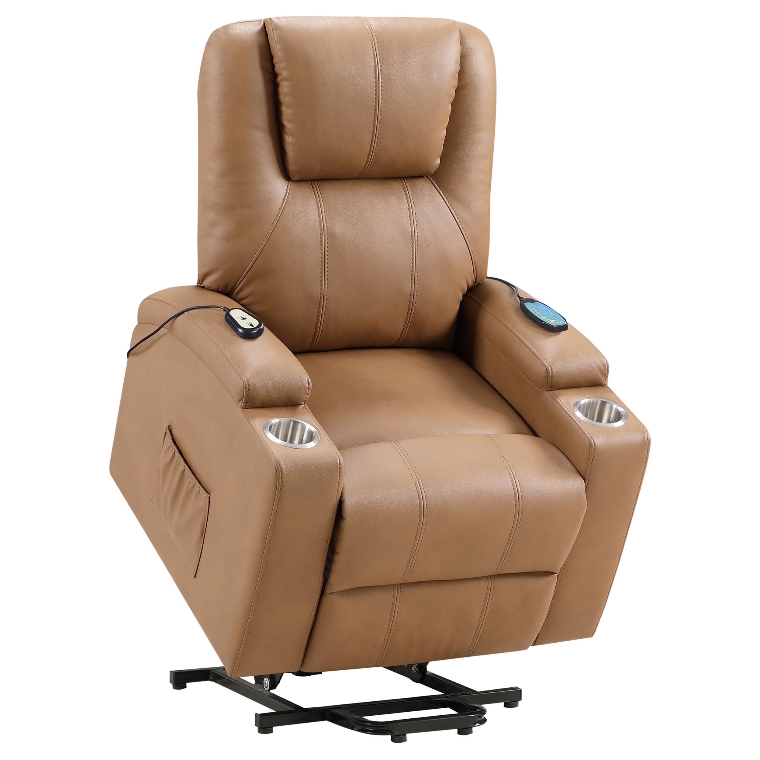 Armstrong Upholstered Power Lift Massage Recliner