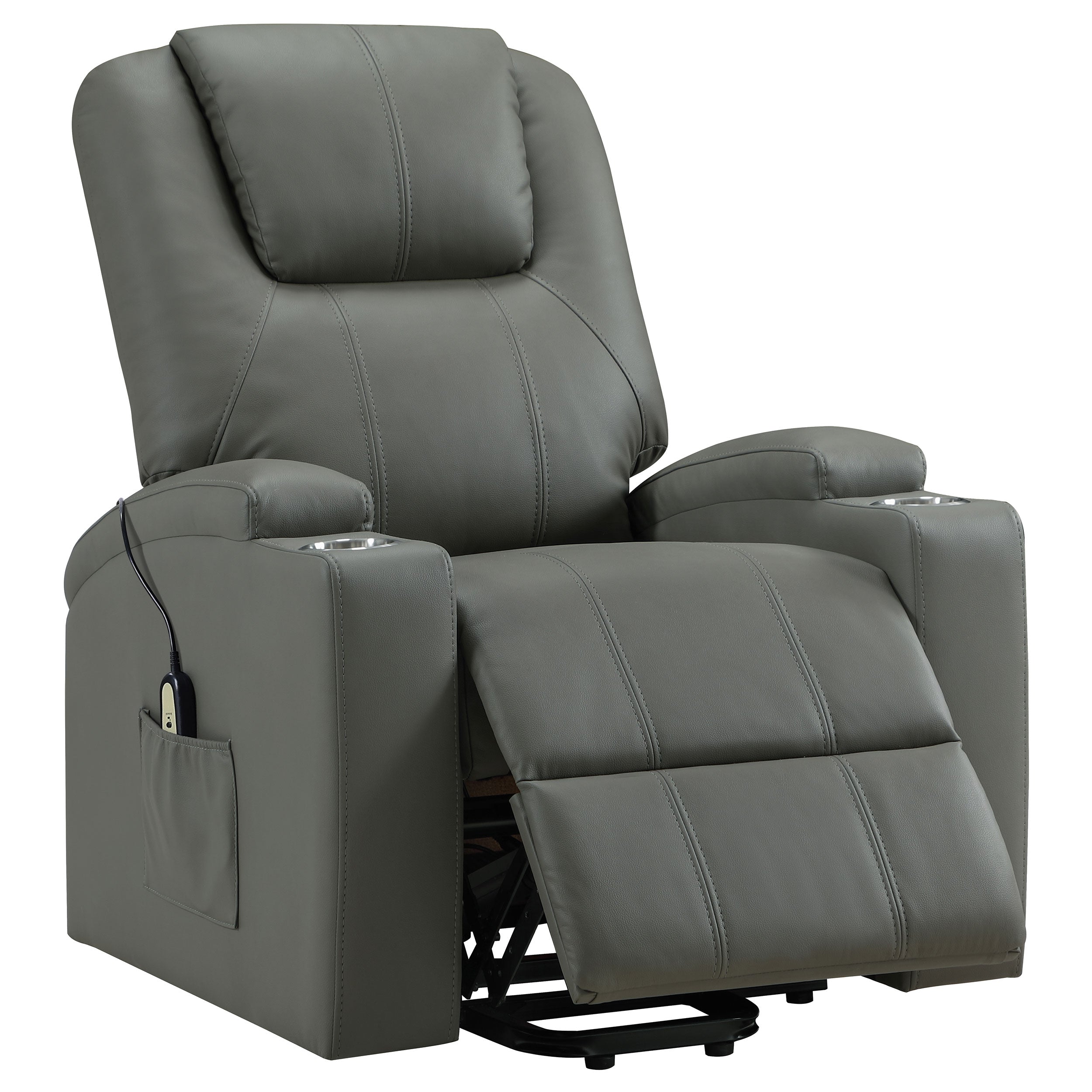 Armstrong Upholstered Power Lift Massage Recliner