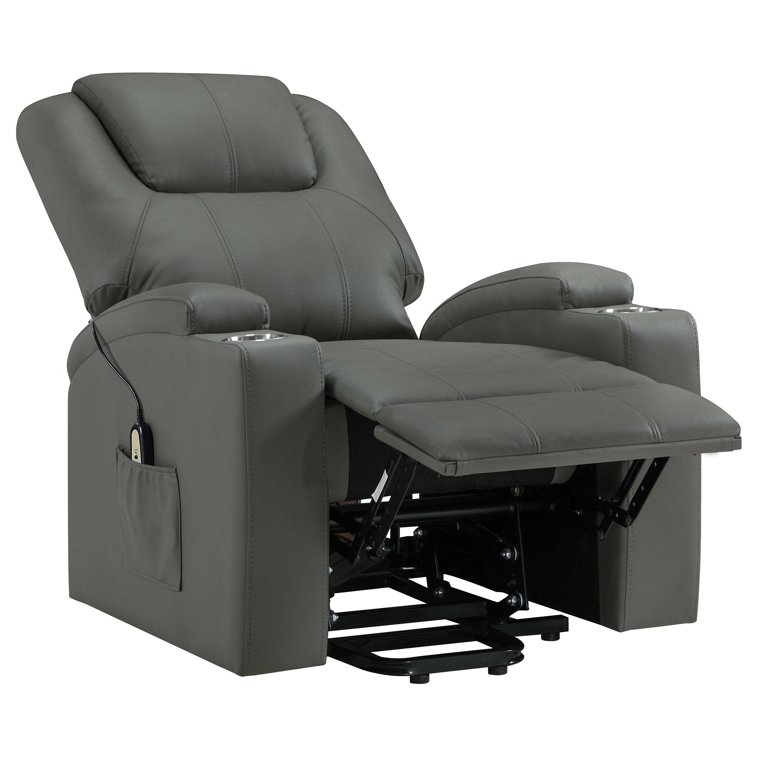 Armstrong Upholstered Power Lift Massage Recliner