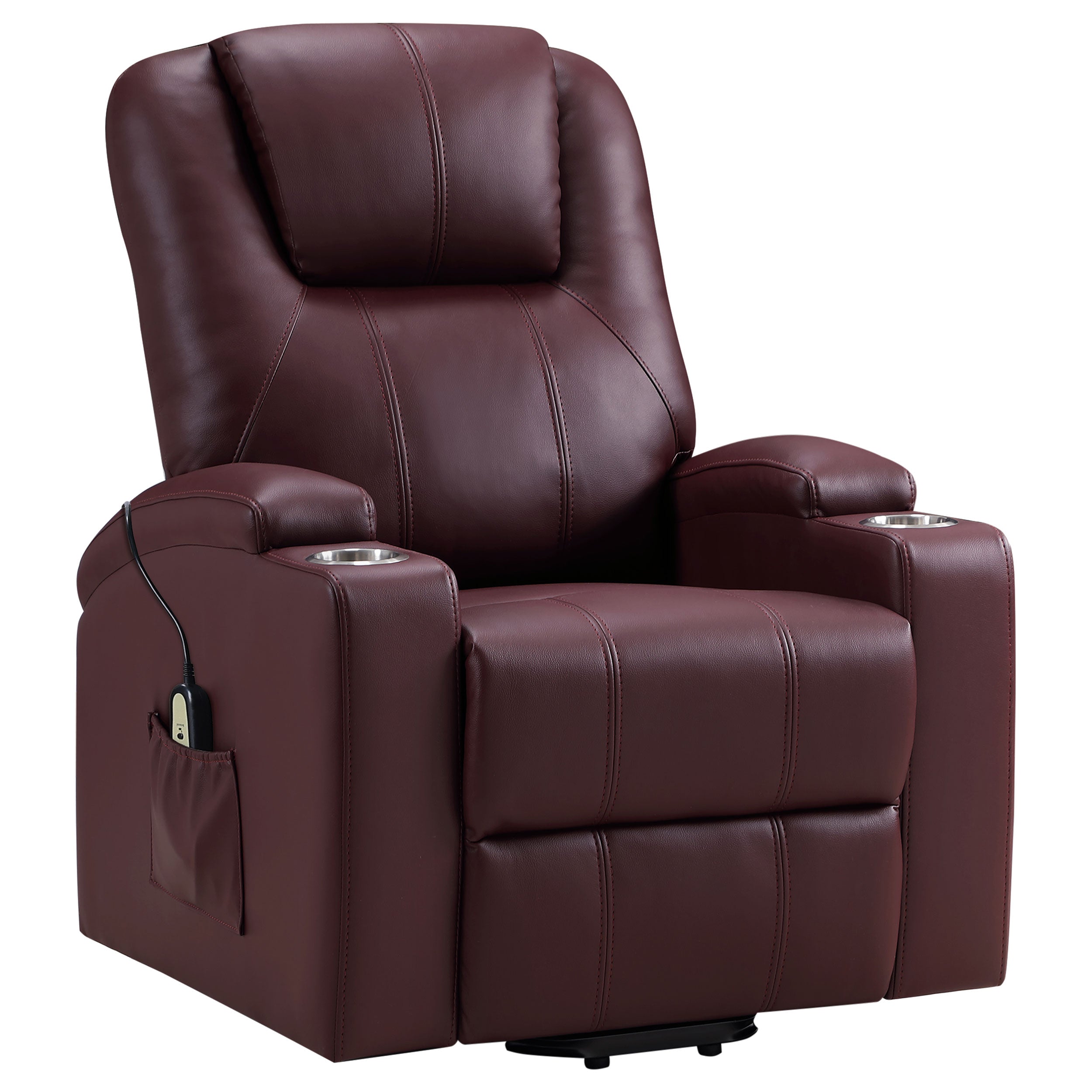 Armstrong Upholstered Power Lift Massage Recliner