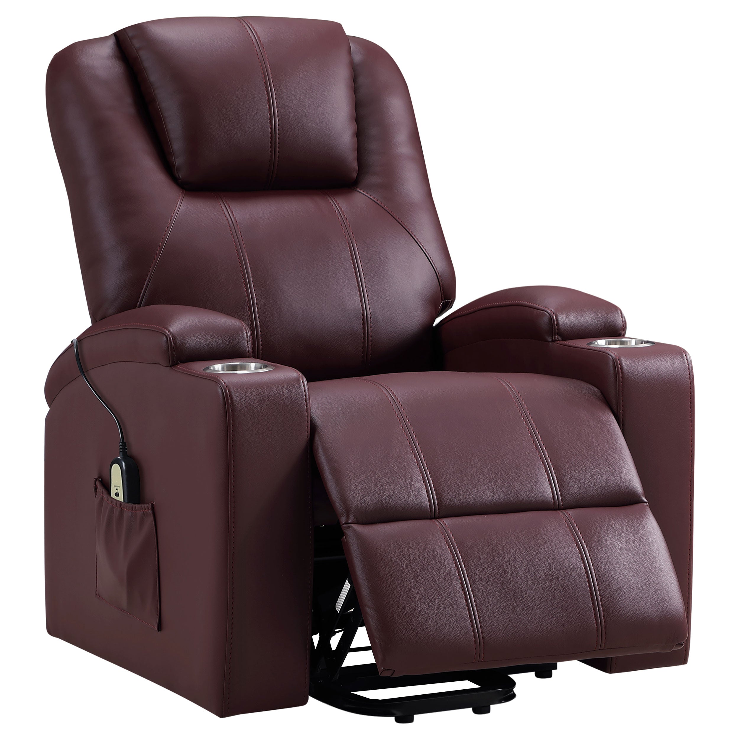 Armstrong Upholstered Power Lift Massage Recliner