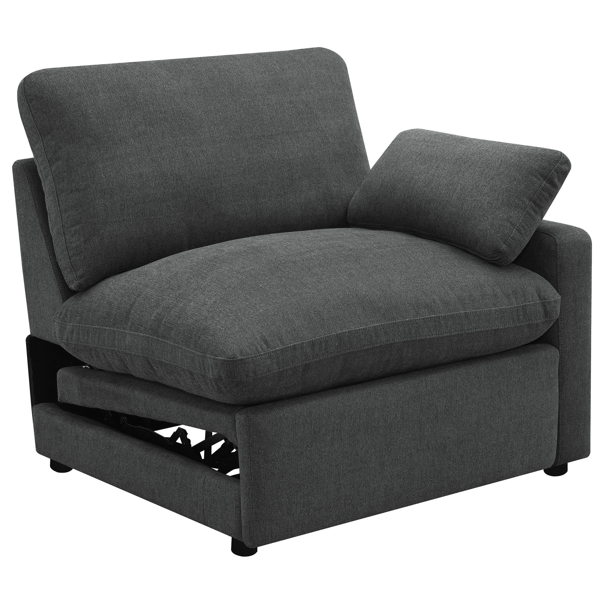 Collins Modular Power Armless Recliner Dark Grey