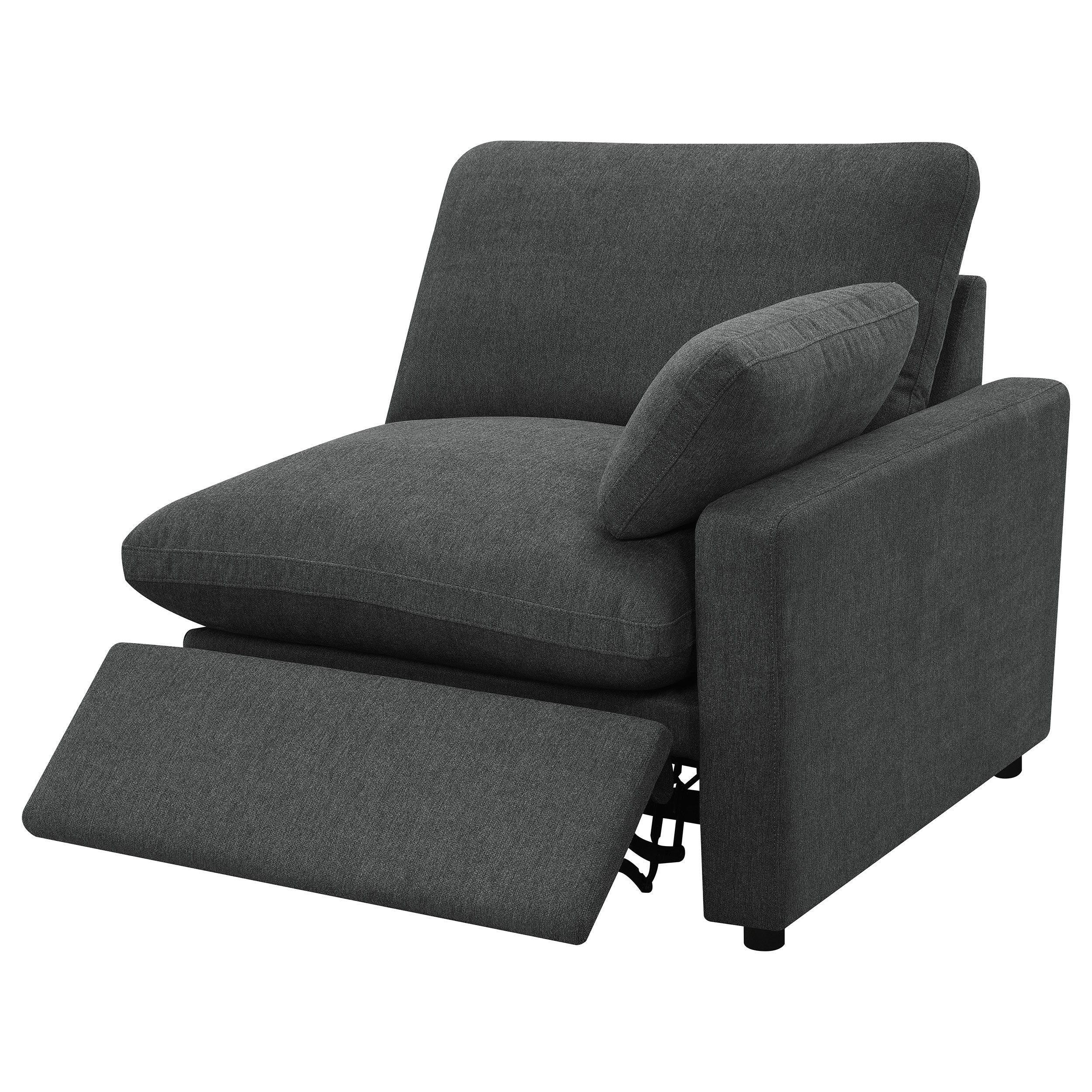Collins Modular Power Armless Recliner Dark Grey