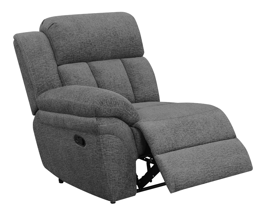 Bahrain UpholsteredRecliner Charcoal