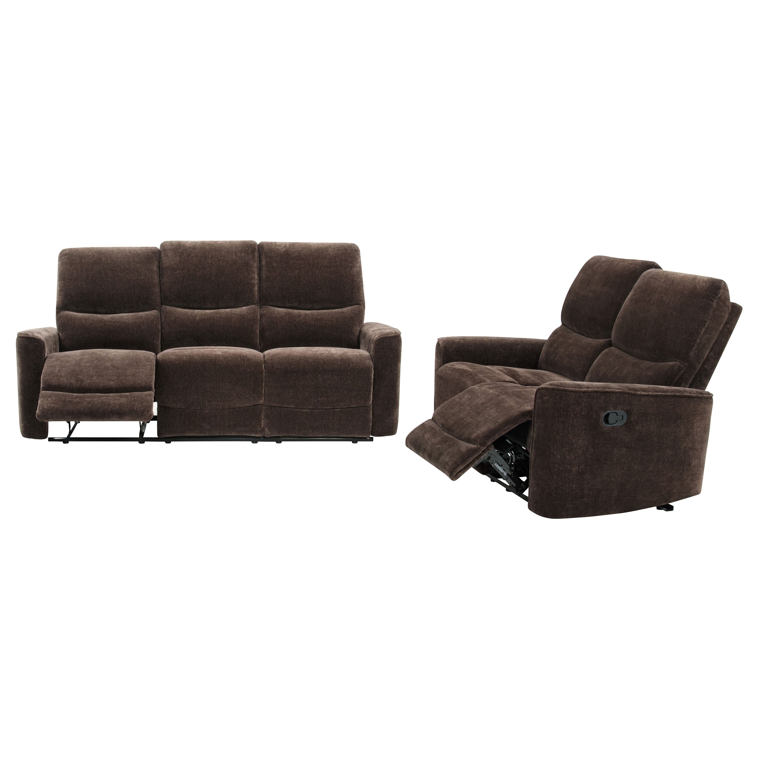 Navarro Upholstered Reclining Sofa Set